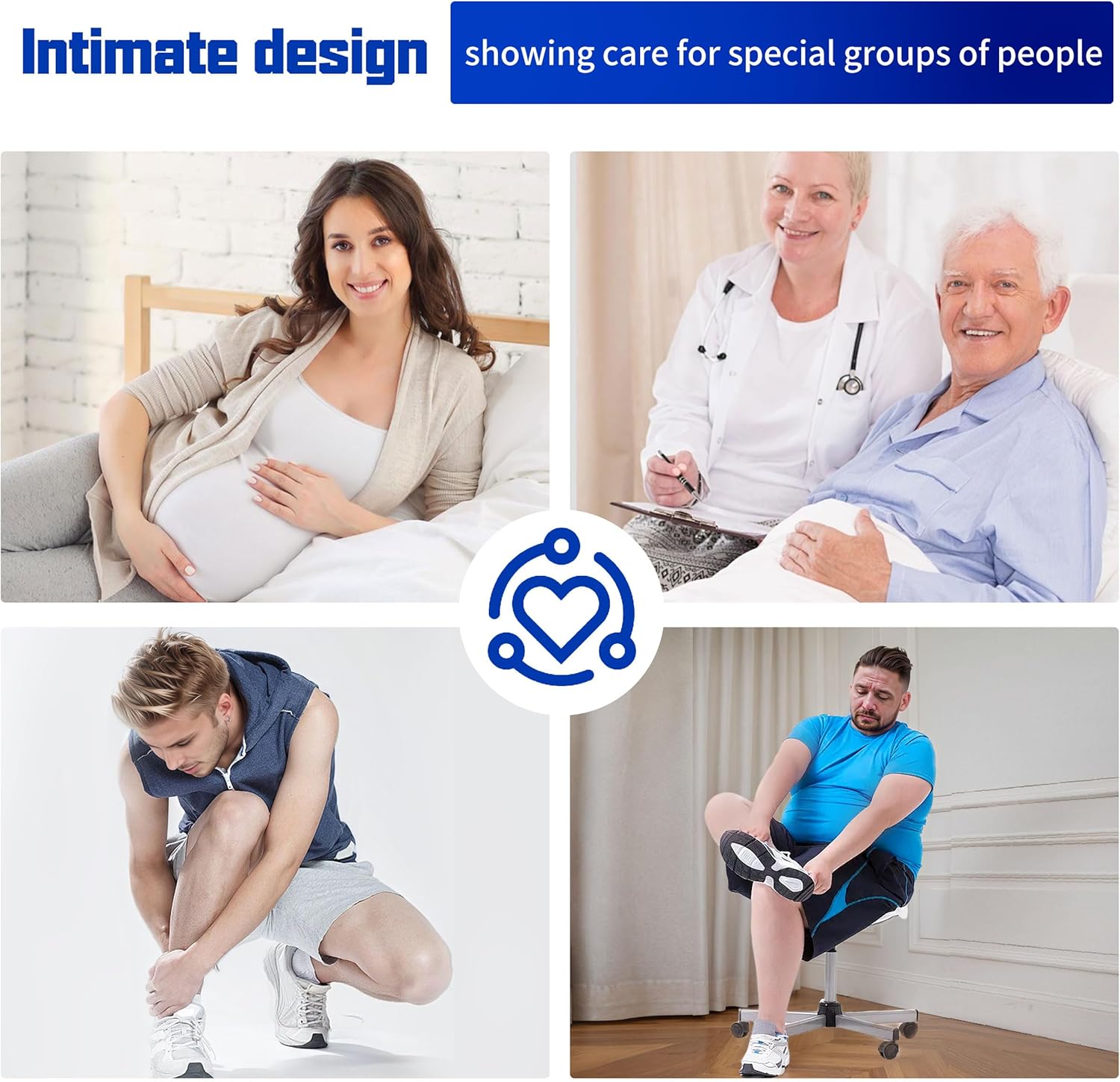 Facool Diabetic Socks for Men Women, Merino Wool Non-Binding Top Crew Socks with Cushion Sole, Seamless Toe 3 Pairs - Image 2