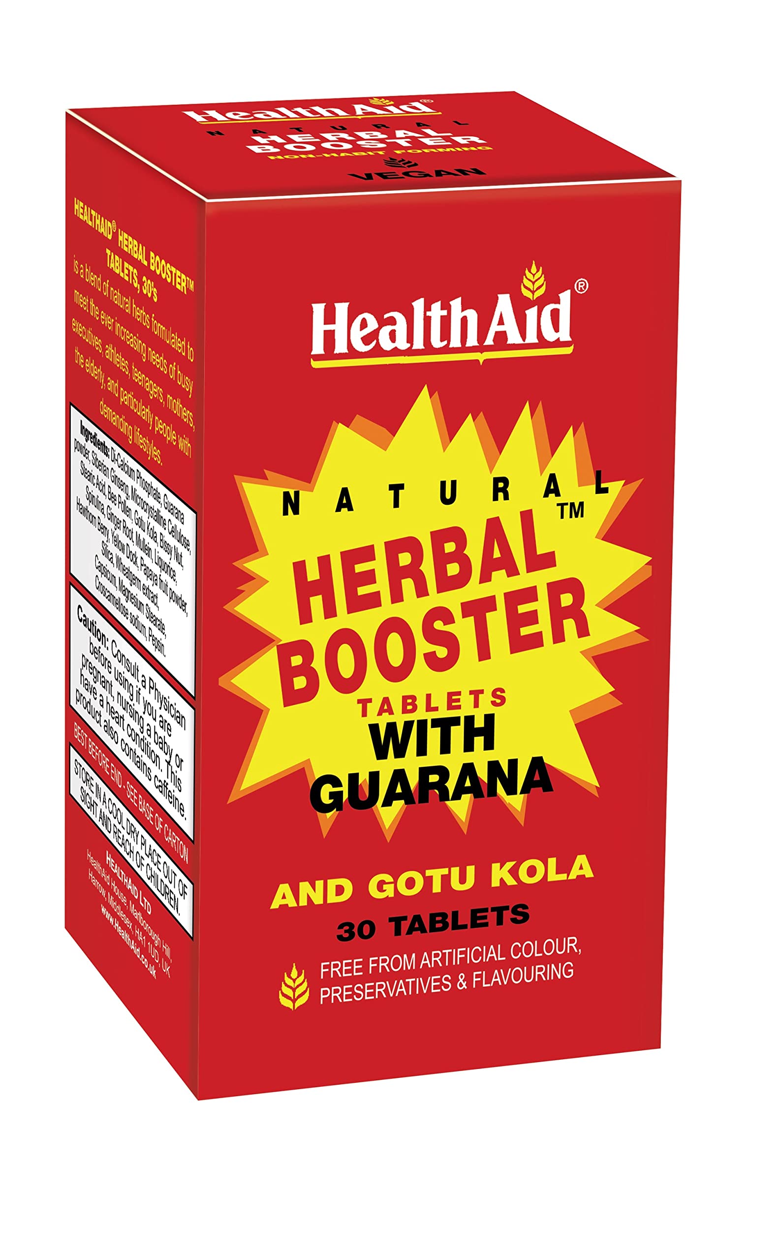 Herbal Booster with Guarana - 30 Tablets