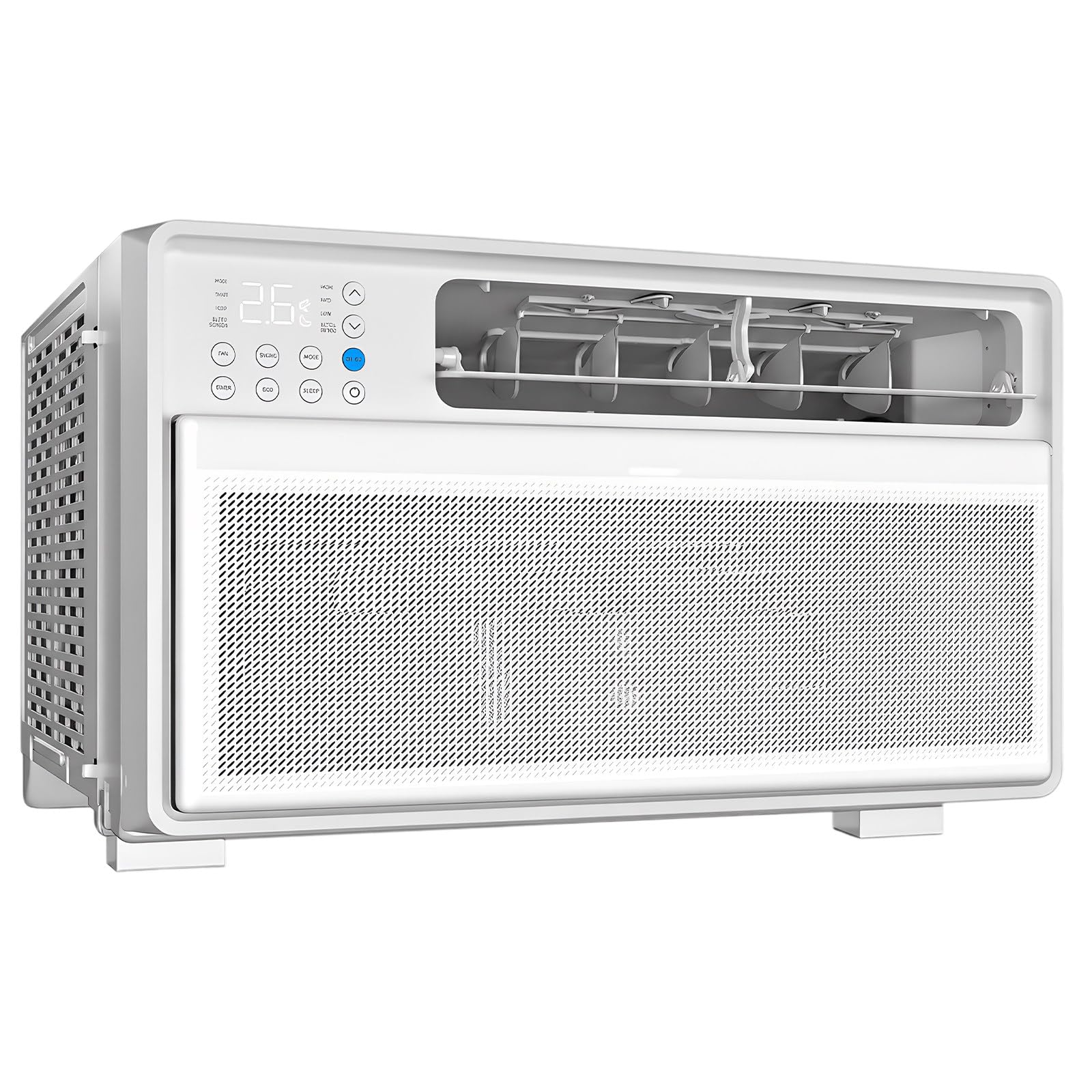 Wangyingxu 9000 BTU Inverter Window Air Conditioner, Energy Efficient Window AC Unit with Remote Control, Ultra Quiet Dual Motor Cooling, Fan & Dehumidifier, for Small Rooms up to 200 Sq. Ft.