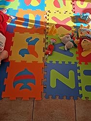 Tappeto Pieghevole Primi Giochi Doppia Faccia - Soffice, Impermeabile, Con Borsa, 127x127cm, Per Neonati - Foto 10