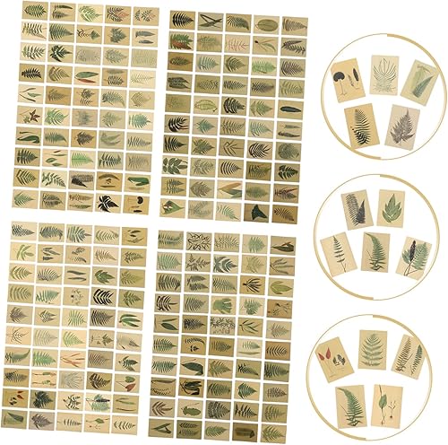 Miniatura 9 de TEHAUX Paquete de 2 mini notas mini camión mini diarios retro scrapbooking papel diario pegatinas collage papel álbum de fotos, álbum de recortes,