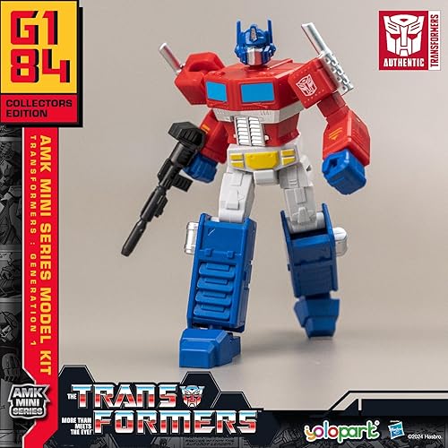Miniatura 2 de Optimus Prime Transformer Toy AMK Mini Series Transformers G1, 4.72 pulgadas altamente articulado Optimus Prime Model Kit con armamento, juguetes