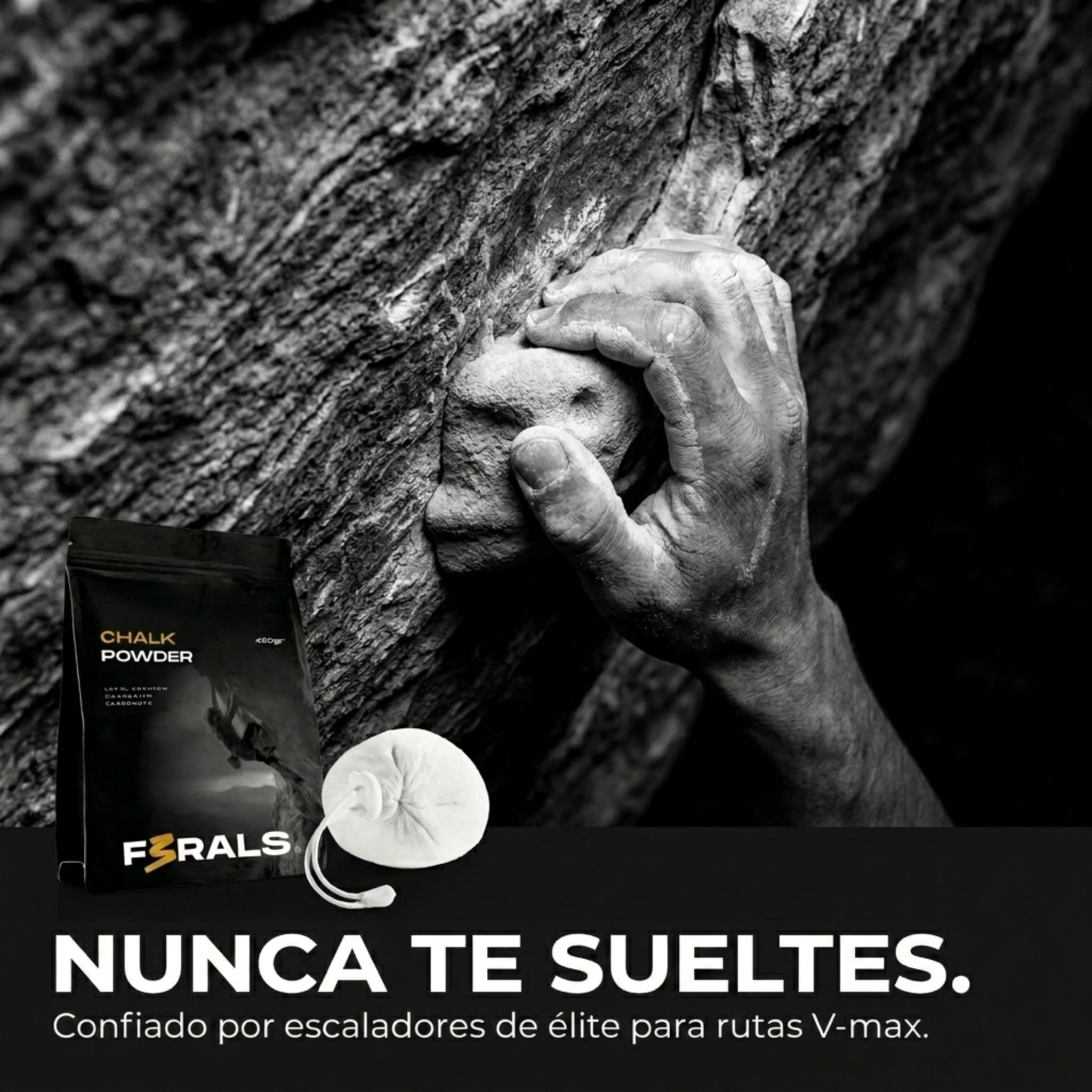 Magnesio en Polvo para Escalada con Bola de Magnesio | Agarre Antideslizante para Gimnasio y Pesas