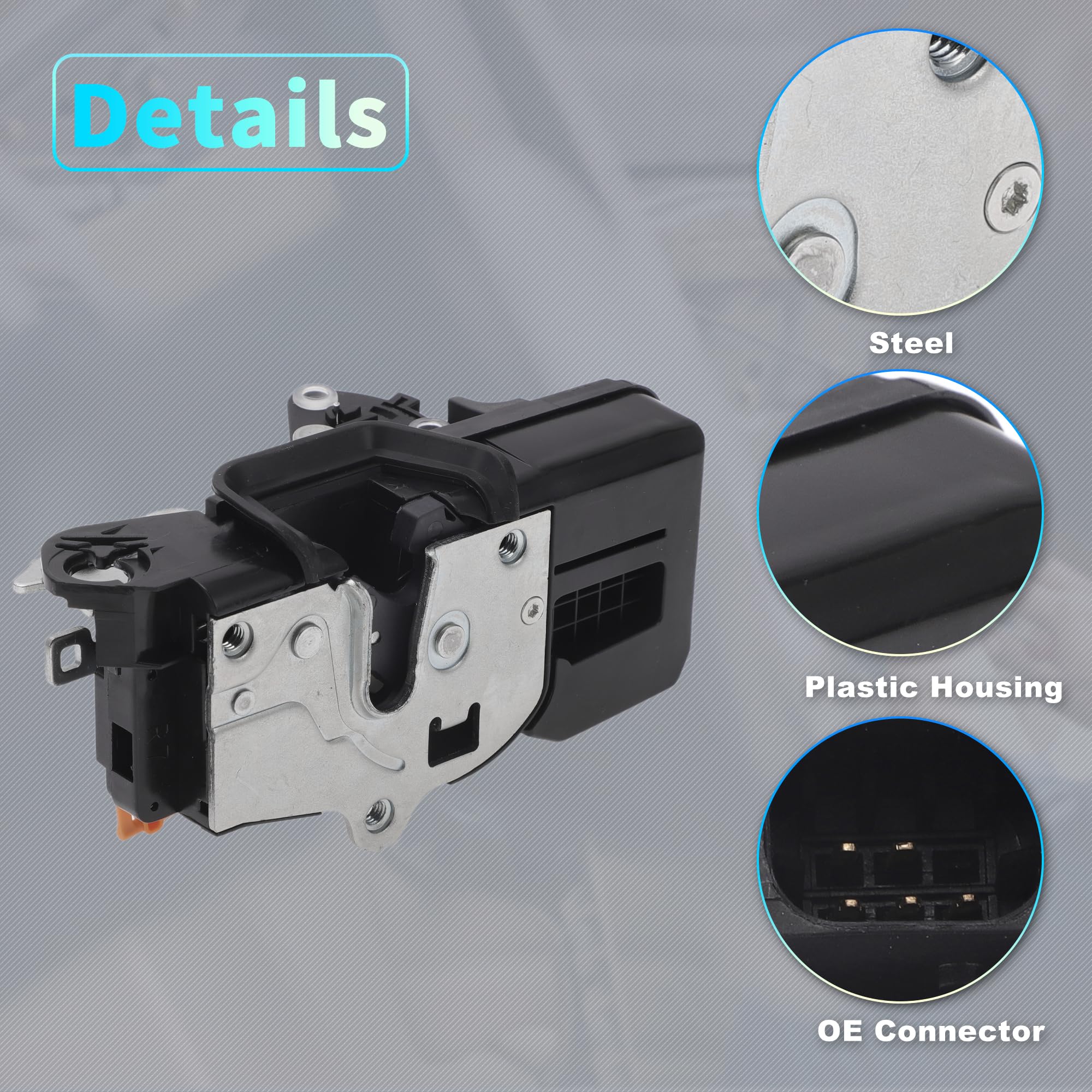 X AUTOHAUX Door Lock Actuator Motor - Front Right Passenger Side For Chevy Equinox 2005-09 & Pontiac Torrent 2006-09 - View #7