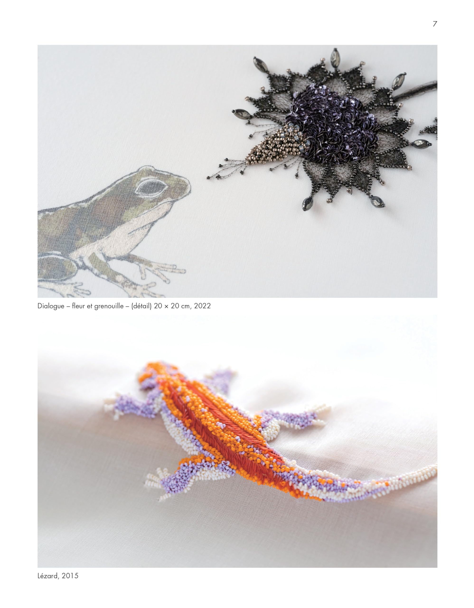 Broderie d'art en perles et paillettes