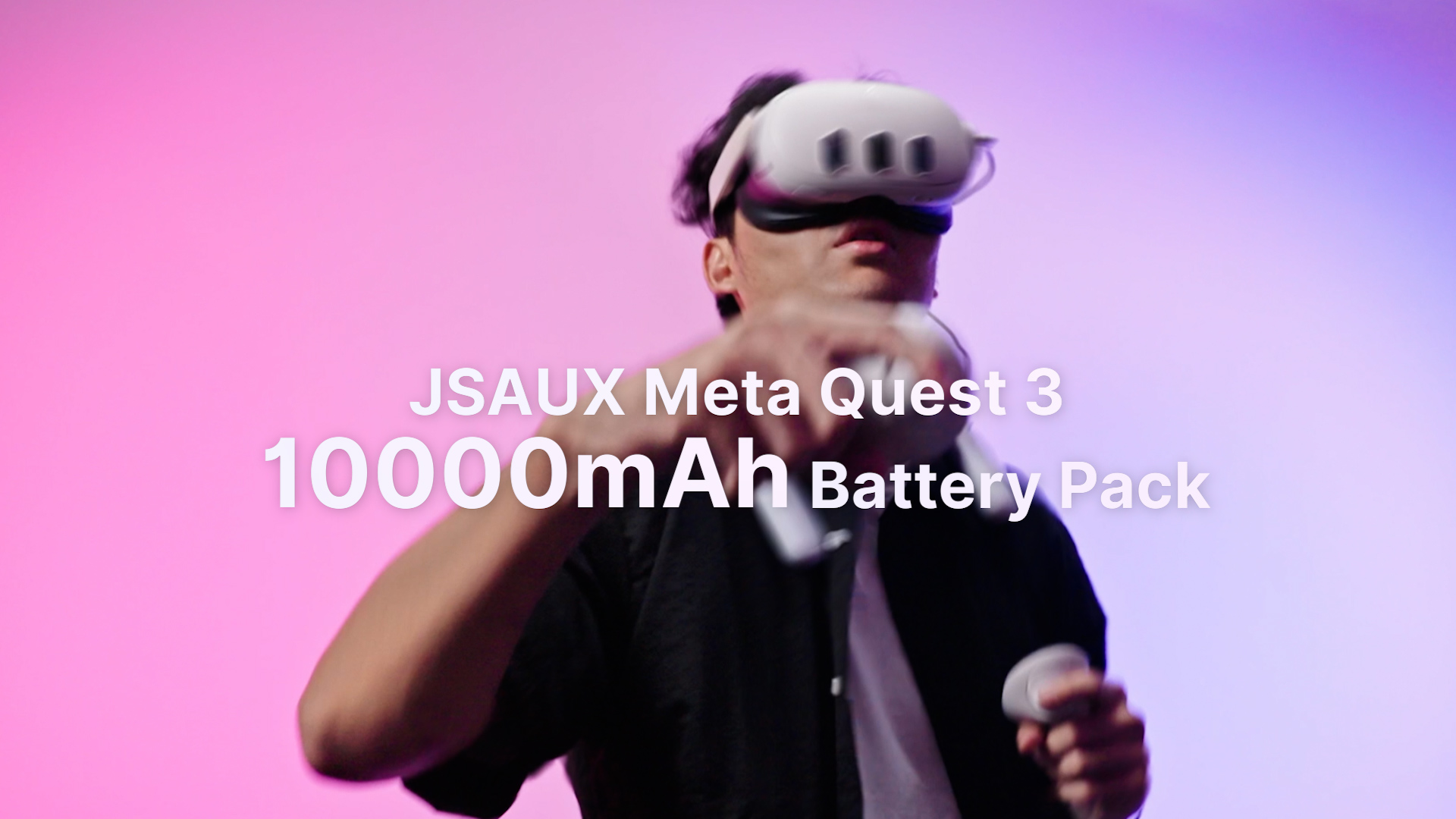 JSAUX Pack de batería para Oculus Quest 3 2, 10000 mAh PD cargador