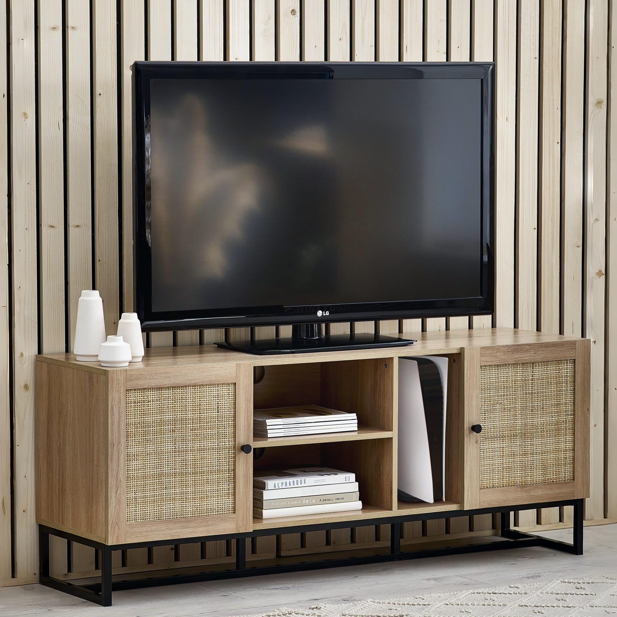 Julian Bowen Padstow Tv Unit - Fits Up To 55 Inch Tv - Oak