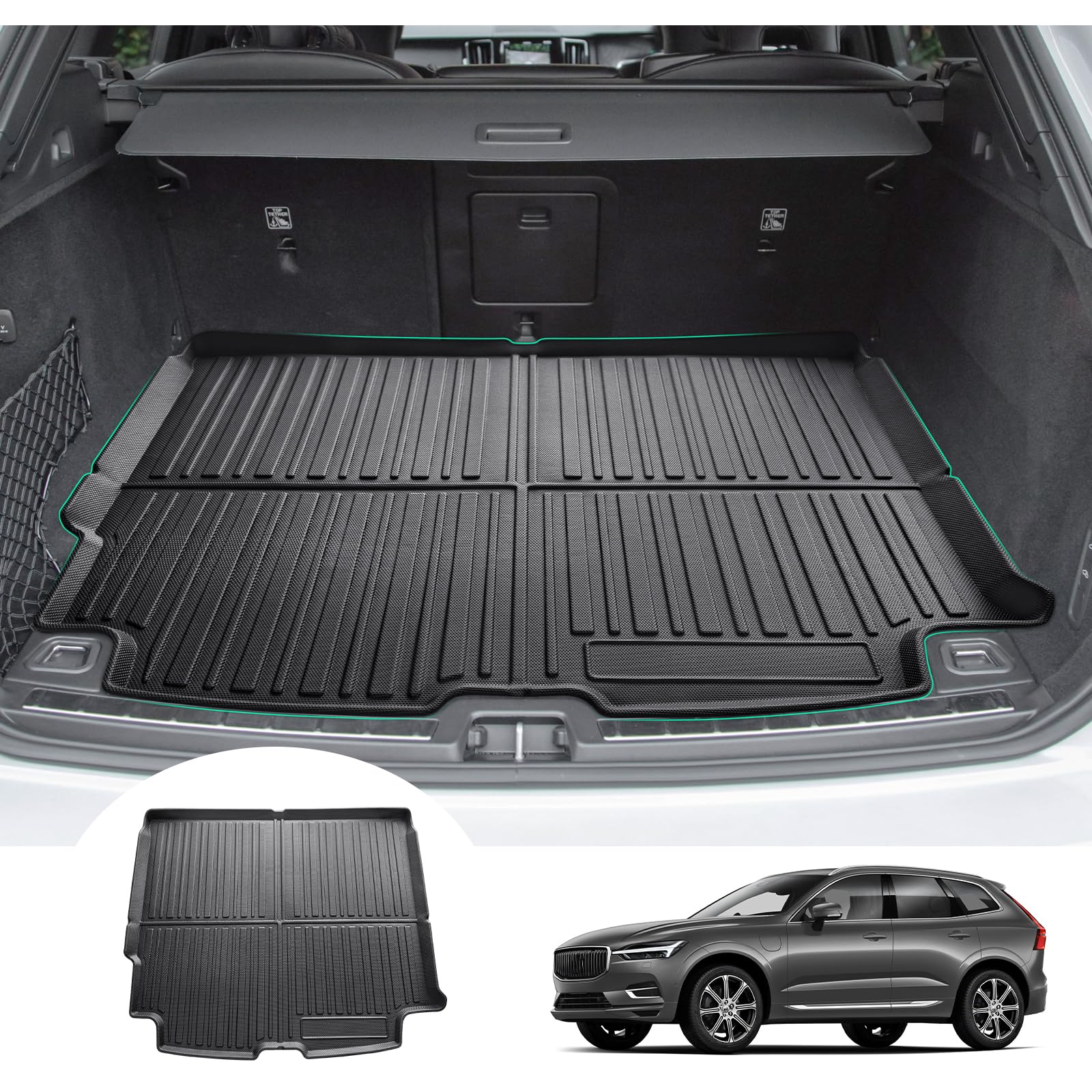 Tapis de coffre pour XC60 Facelift 2018-2026 GAFAT en TPE - 8