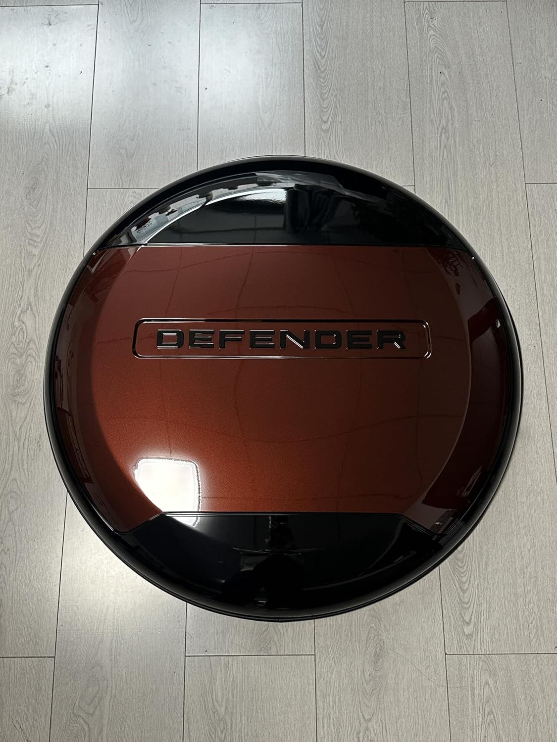 Sedona Red Spare Tire Cover fits for LR Defender 110 90 130 2020-2024 2025 ABS Spare Tyre Wheel Cover Protector (Sedona Red+Glossy Black+Black Letter)