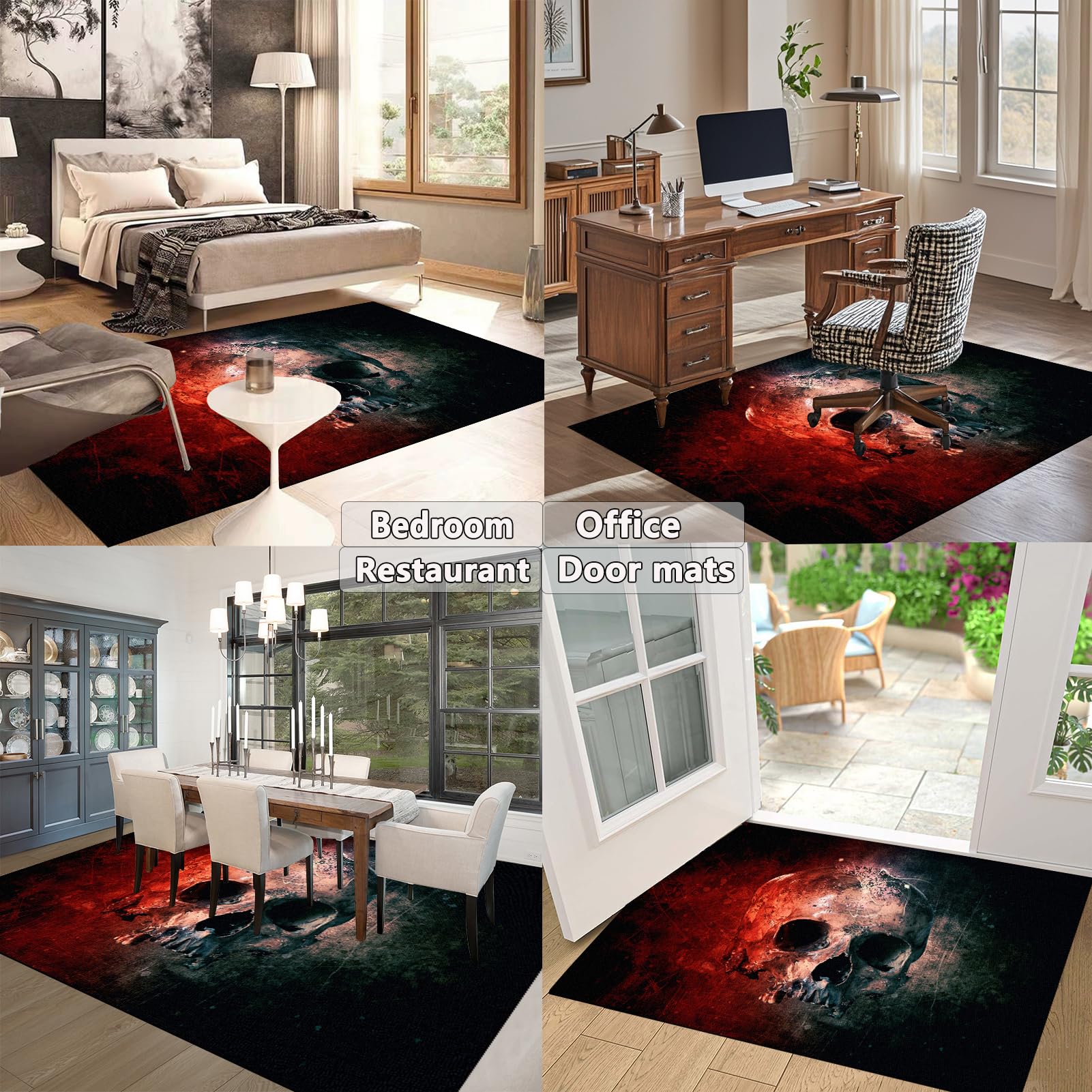 Gaming Bodenschutzmatte, Bürostuhl Teppich Unterlage, Schreibtischstuhl Unterlage 90 x 120 cm, Kratzfest Bodenschutzmatte für Teppiche rutschfest Bürostuhl Unterlage für Stühle Hohe Dichte Anti-Silp