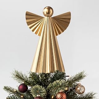 Seenelling Gold Angel Christmas Tree Topper