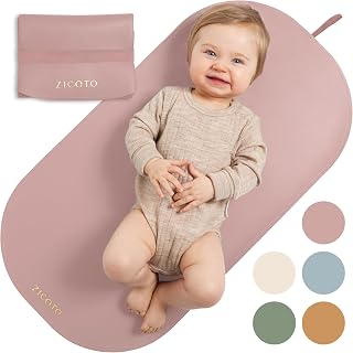 Beautiful Portable Baby Changing Pad - Wipeable and Easy to Clean Diaper Changing Mat - The Perfect Waterproof Vegan Leather Pad for Traveling
