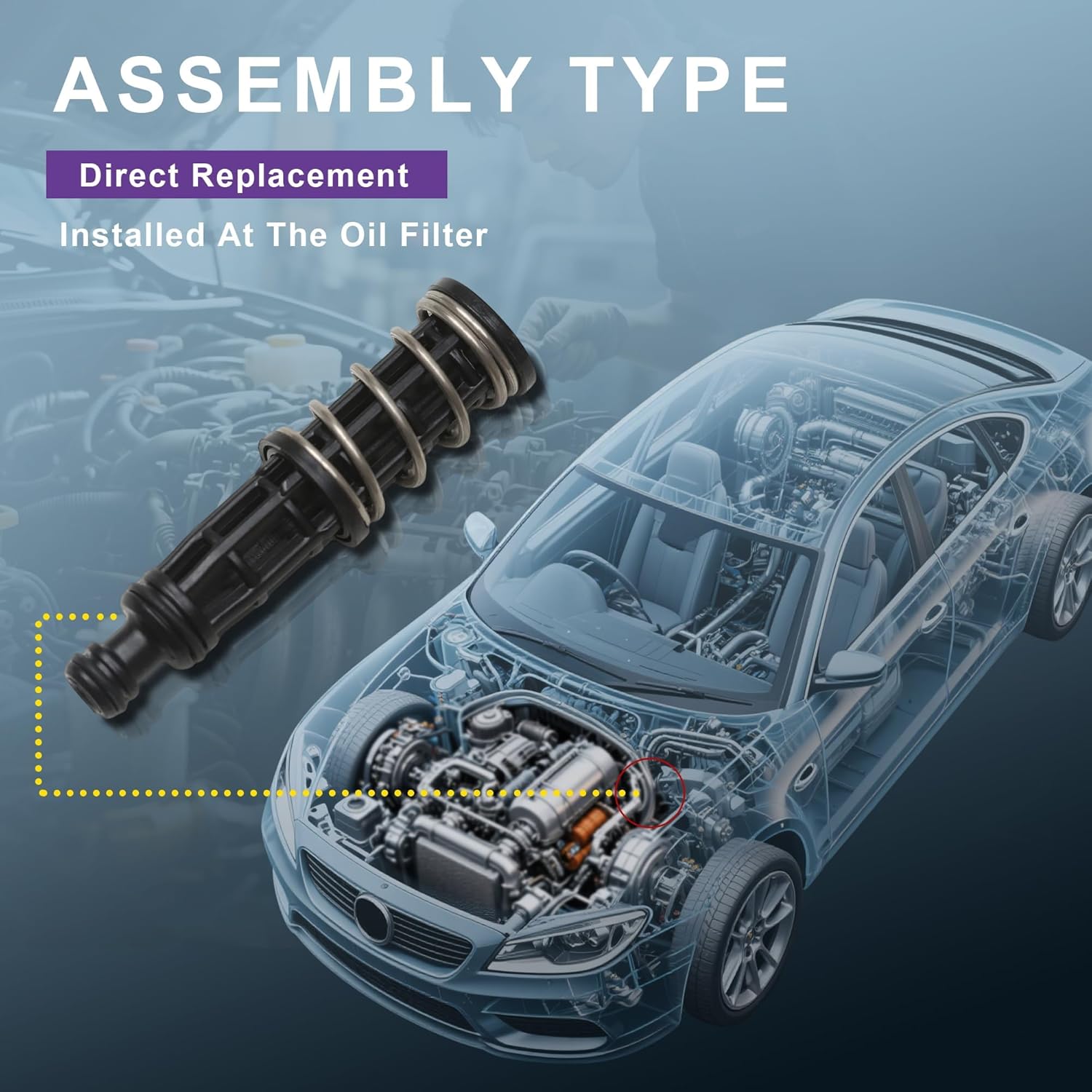 Car Engine Oil Filter Take Over 06J115679E Replacement For VW Atlas Golf Jetta Passat Tiguan Audi A3 A4 A5 A6 A7 A8 Q3 Q5 Q7 Q8 TT 1.8/2.0TFSI (06J115679F-2nd generation)