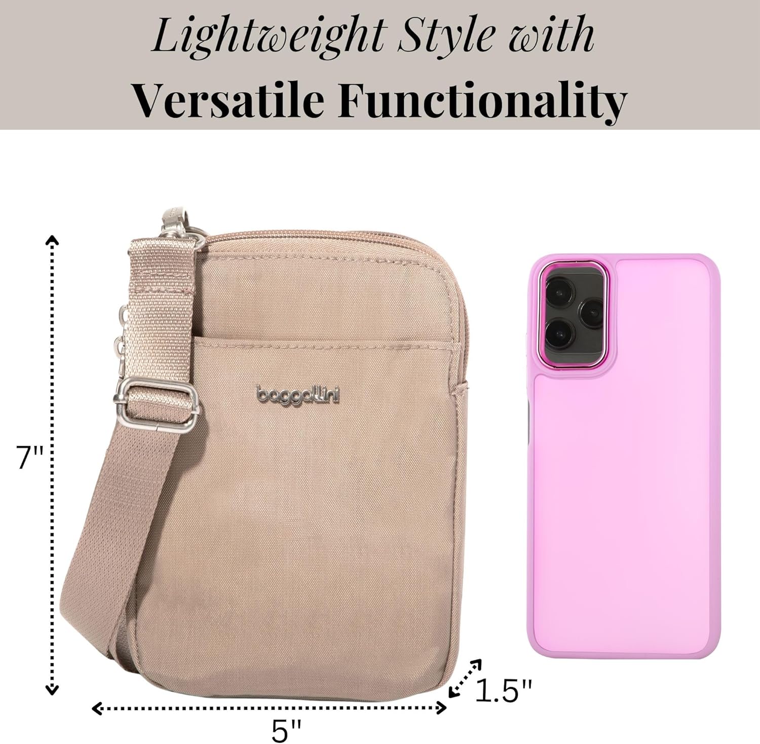 Baggallini womens Modern Take Two Rfid Crossbody - Image 3