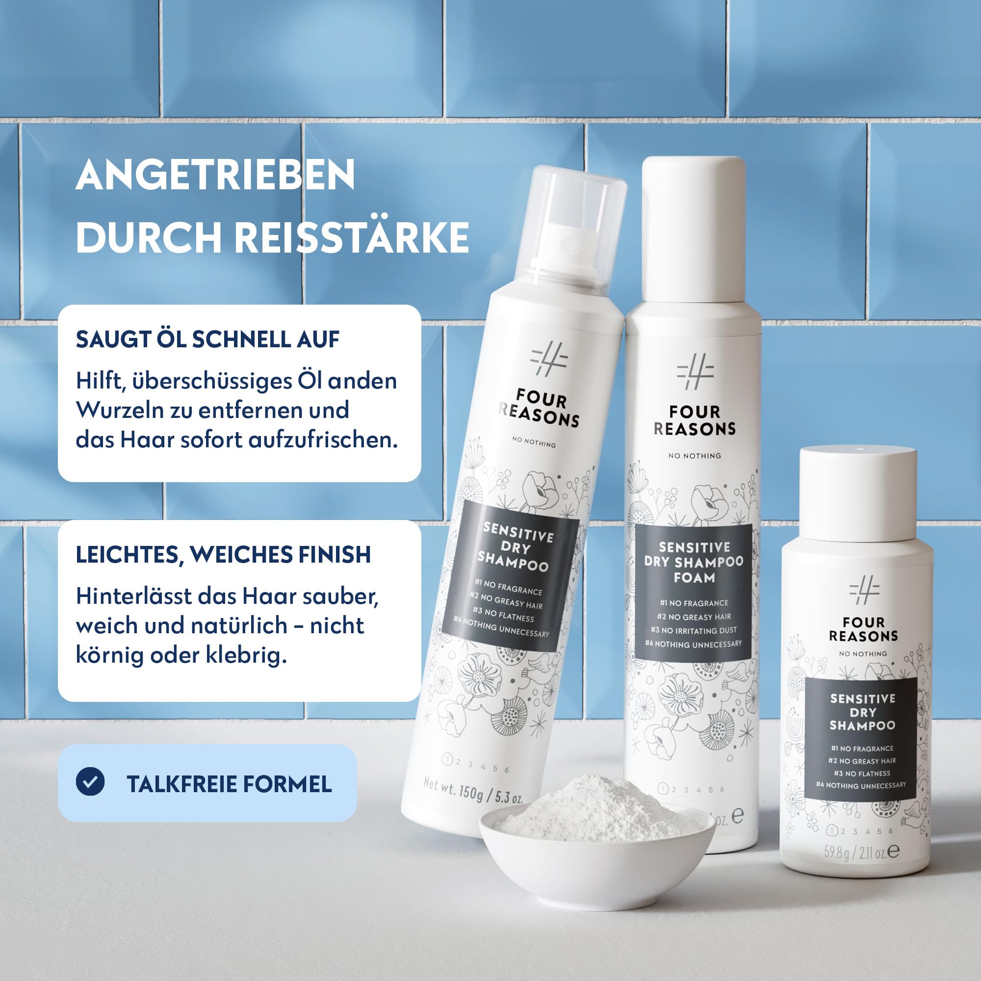 No Nothing Mousse und Trockenshampoo Bundle – Parfümfreies Volumen- und Haar-Erfrischungs-Styling-Duo für empfindliche Kopfhaut