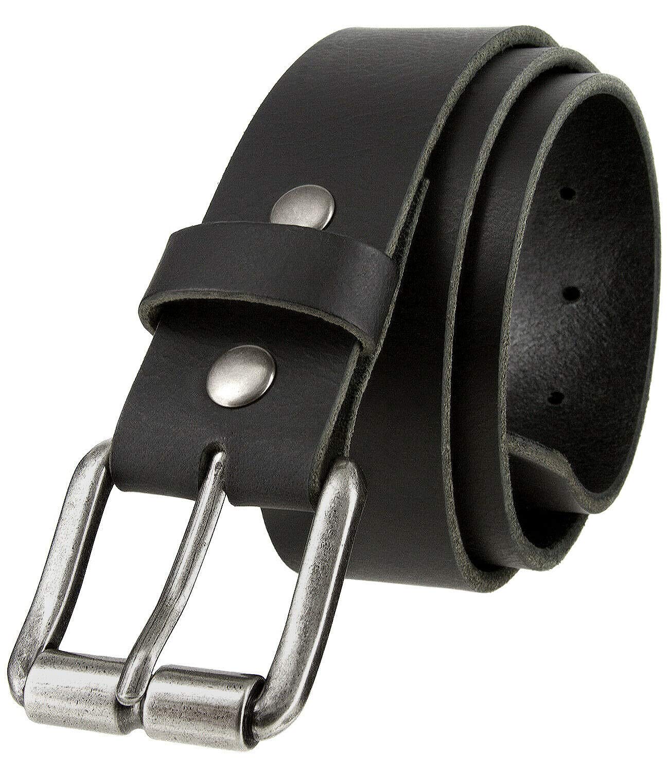 Genuine One Piece Full Grain Buffalo Leather Belt