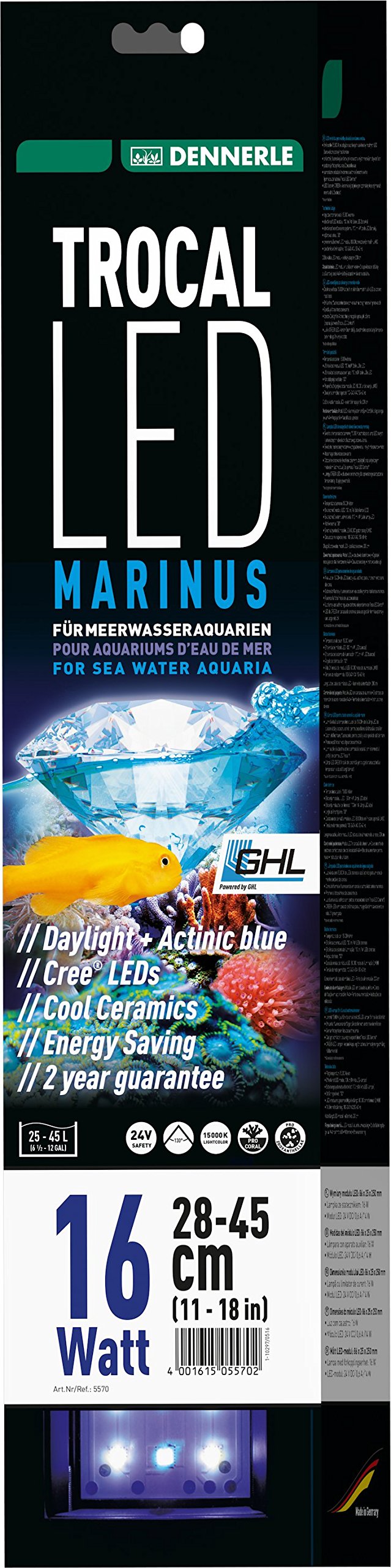 Dennerle Trocal LED Marinus 30 illuminazione per acquariofilia