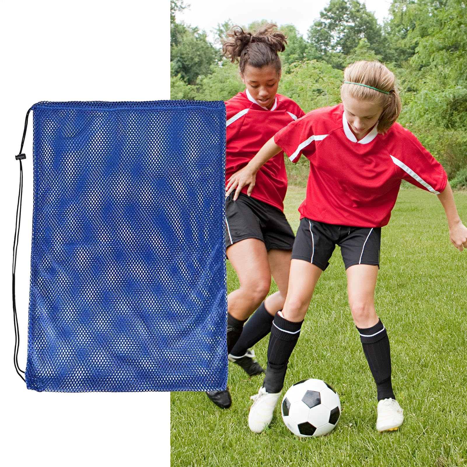 Bolsa Playa Malla 68x48 cm Organizador Extra Grande para Buceo Natación y Almacenamiento de Aletas