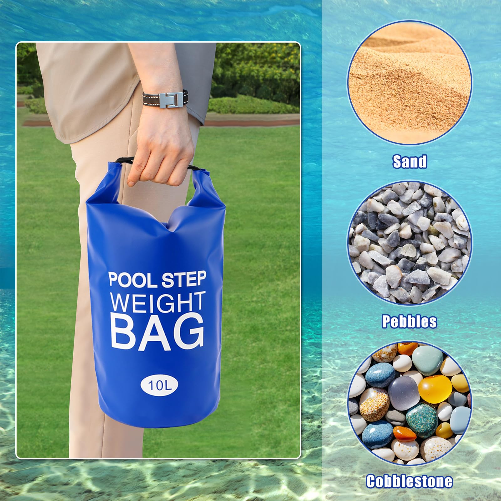 Universal Pool Step Weights, Waterproof Swimming Pool