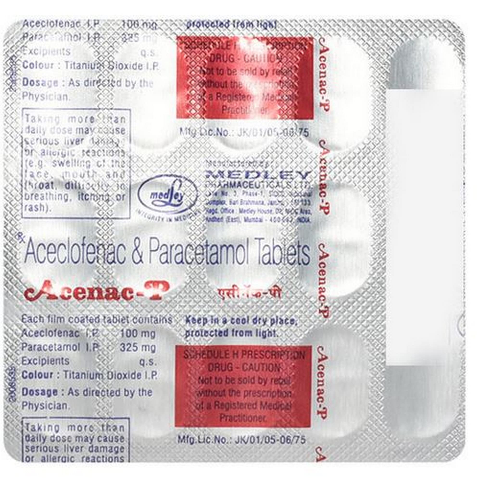 Acenac-P - Strip of 15 Tablets