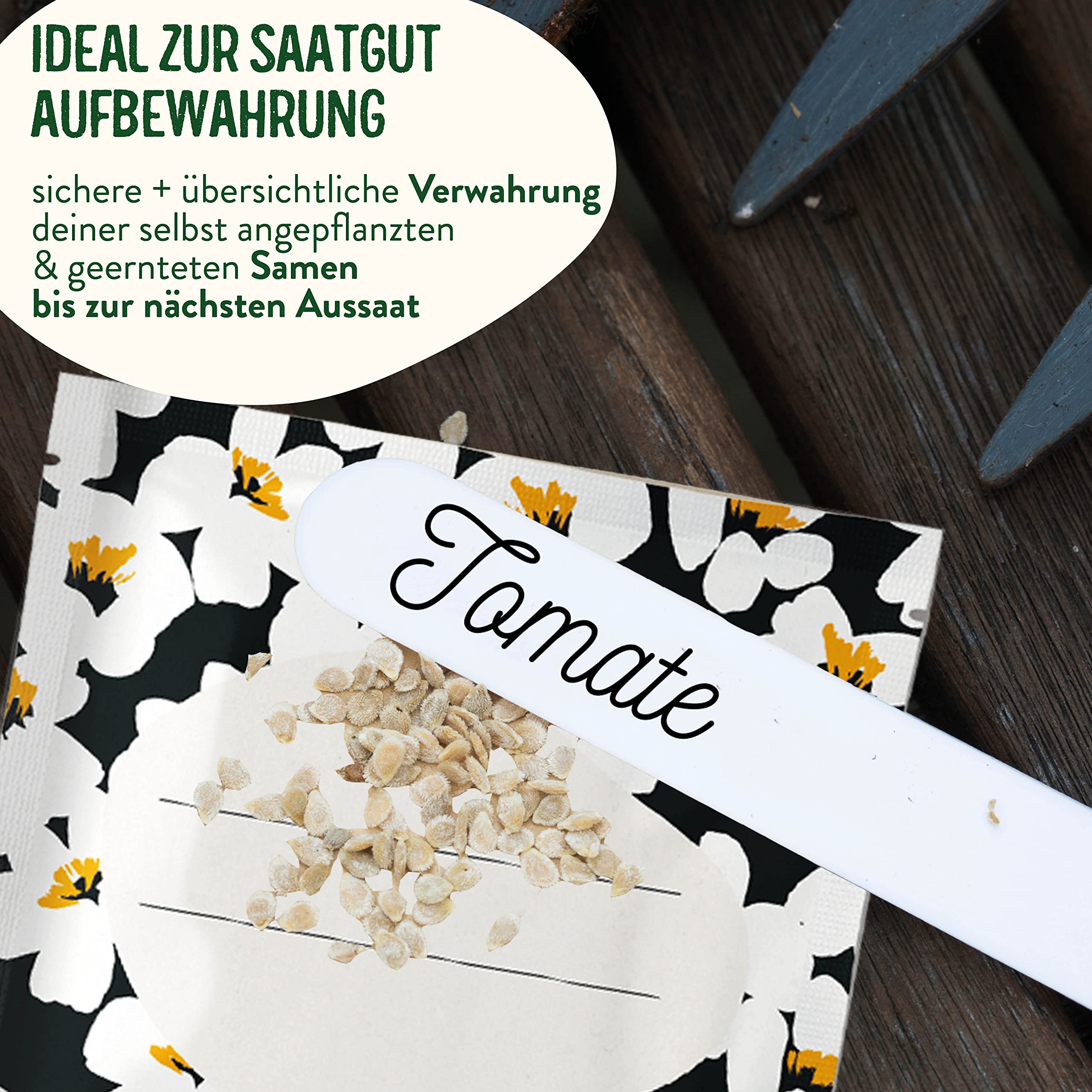 Leder Samenalbum Schwarz Samen Sammelalbum Mit 50 Ttchen - Leder-Ringbuch  Zum Sortieren & Aufbewahren Von Saatgut Organisation Fr Grtner