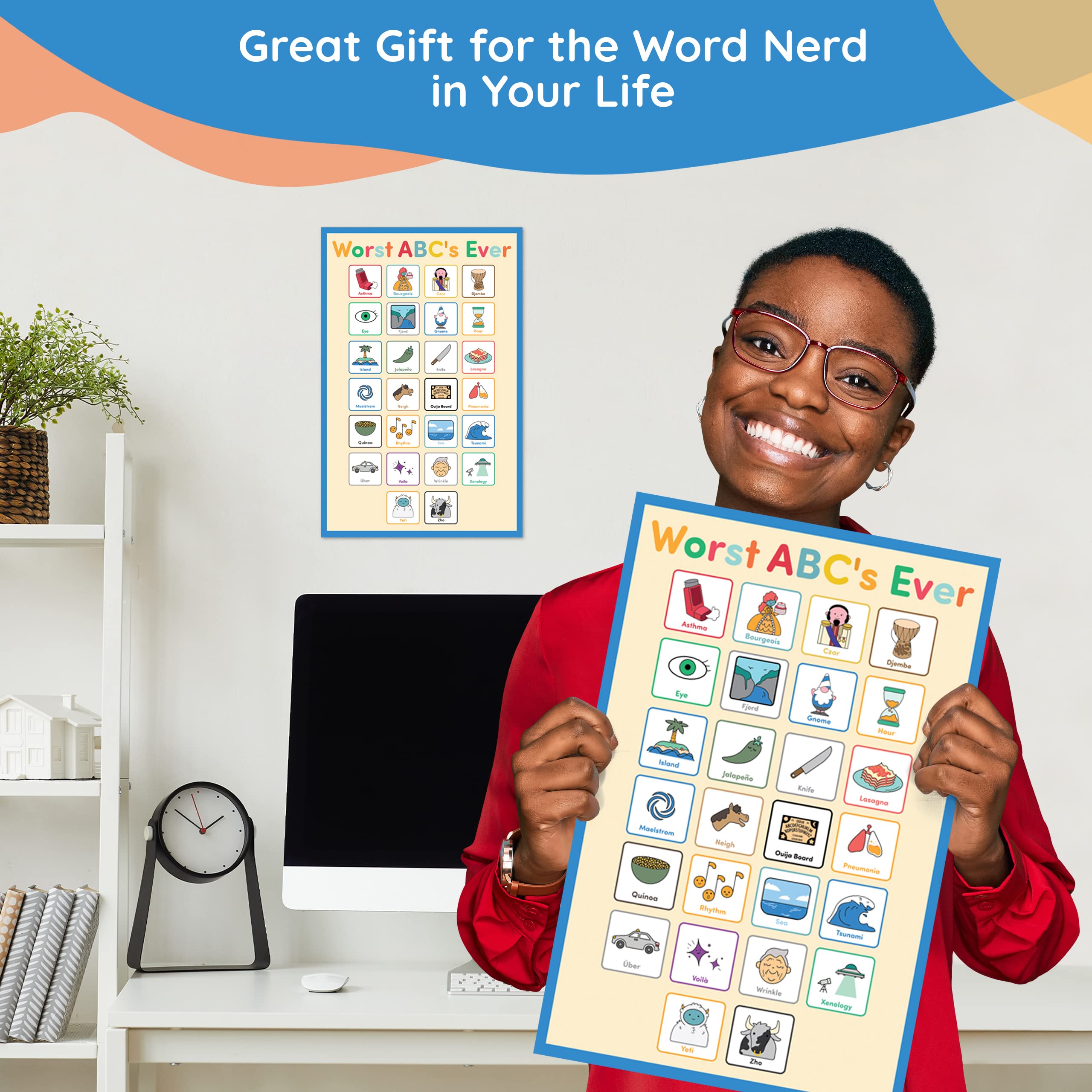 Amazon.com: Tough, Hilarious Bad Phonetic Poster ABCs 11x17in