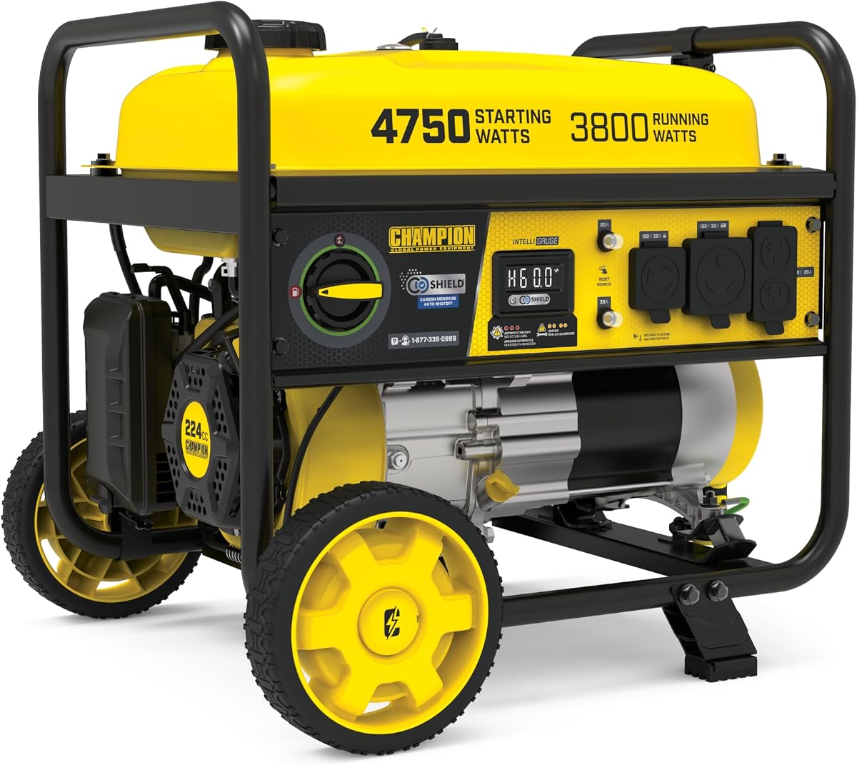 4750-Watt RV Ready Portable Generator with Free 3-Year Warranty, CARB Compliant