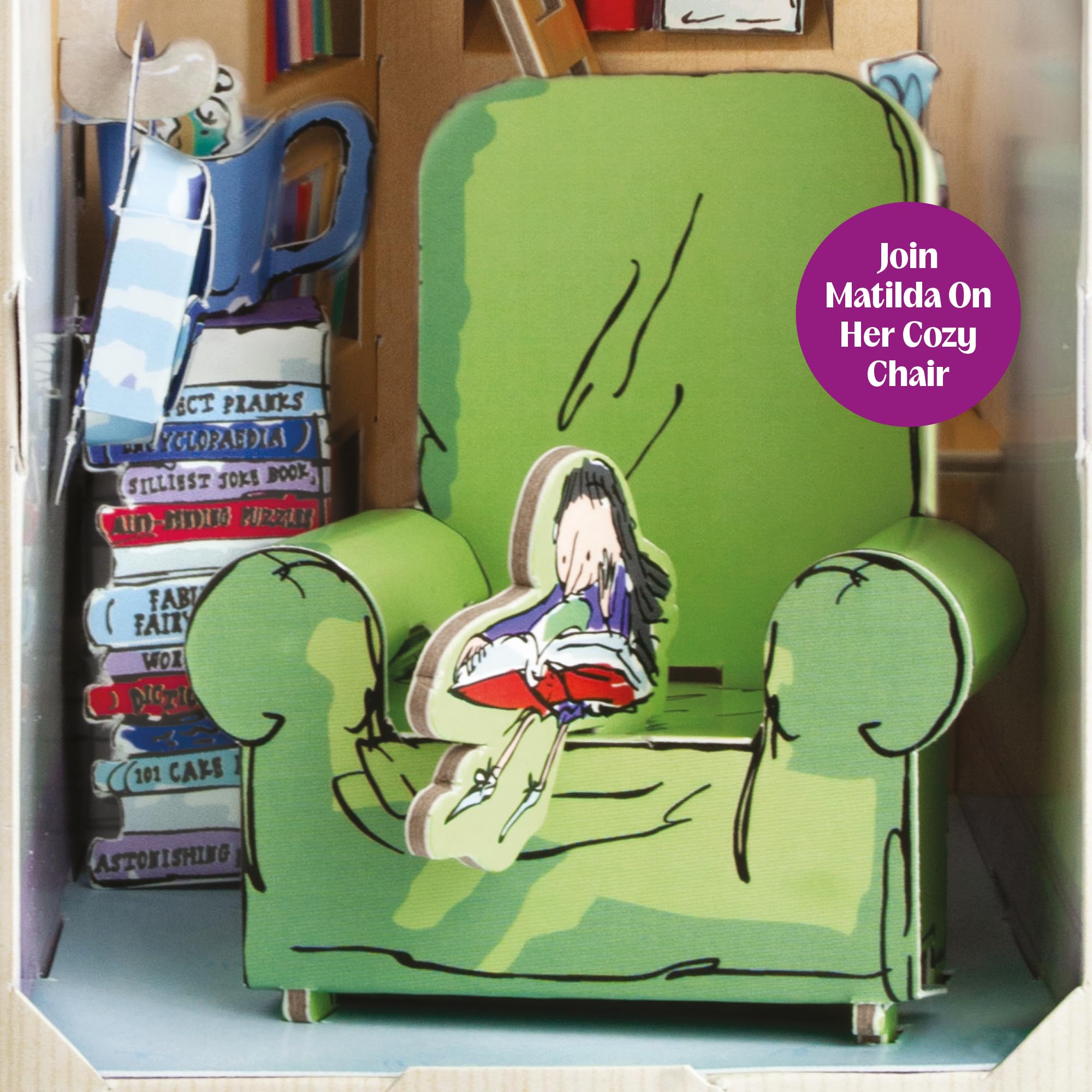 Build Your Own Roald Dahl Matilda Book Nook – Jouet créatif – À partir de 8 ans