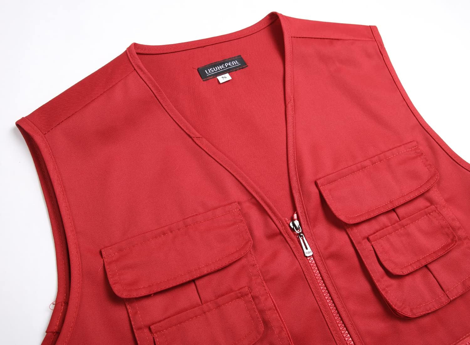 Men’s Fishing Vest Summer Outdoor Work Safari Travel Photo Vest with Multi Pockets - Image 3