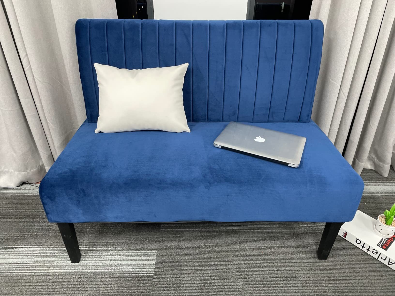 25/mo Finance STHOUYN 43" W Mini Small Comfy Couch Armless Loveseat