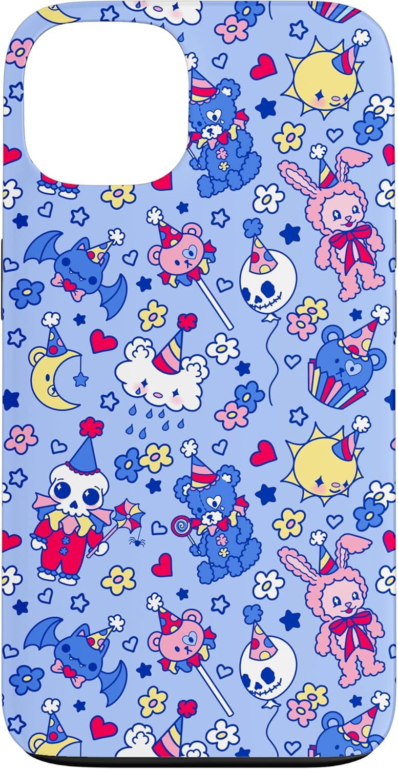 Clowncore Pastel Goth Clown Babycore Kidcore Weirdcore Blue Case for iPhone 11