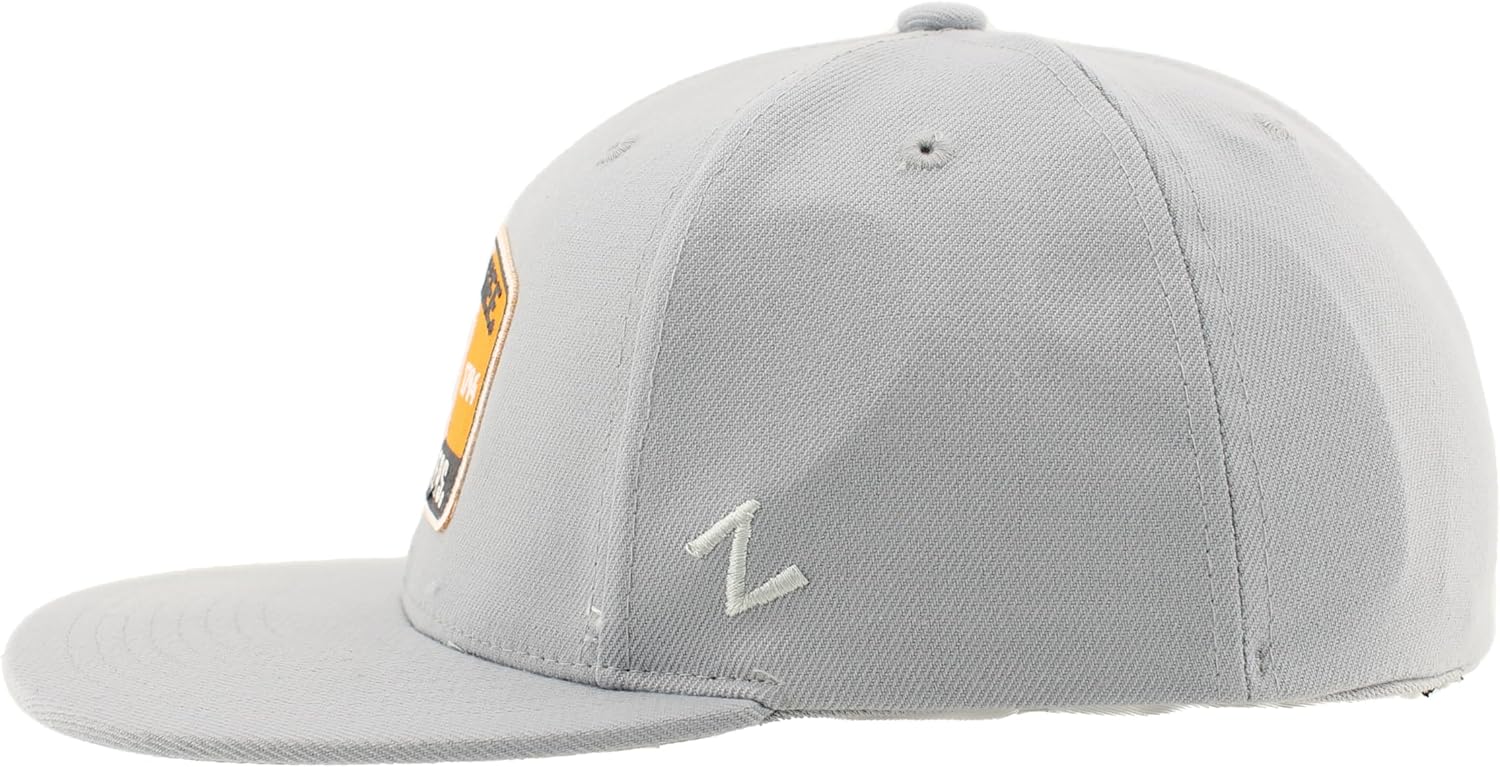 ZHATS Standard NCAA Officially Licensed Fitted Hat M15Z Switchback Light Gray, Grey, Large - Image 3