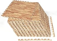 Vista 1 de Tangkula Alfombrillas de espuma de 24 azulejos con borde, 96 pies cuadrados de EVA entrelazadas para equipo de ejercicio, tapetes elásticos de juego