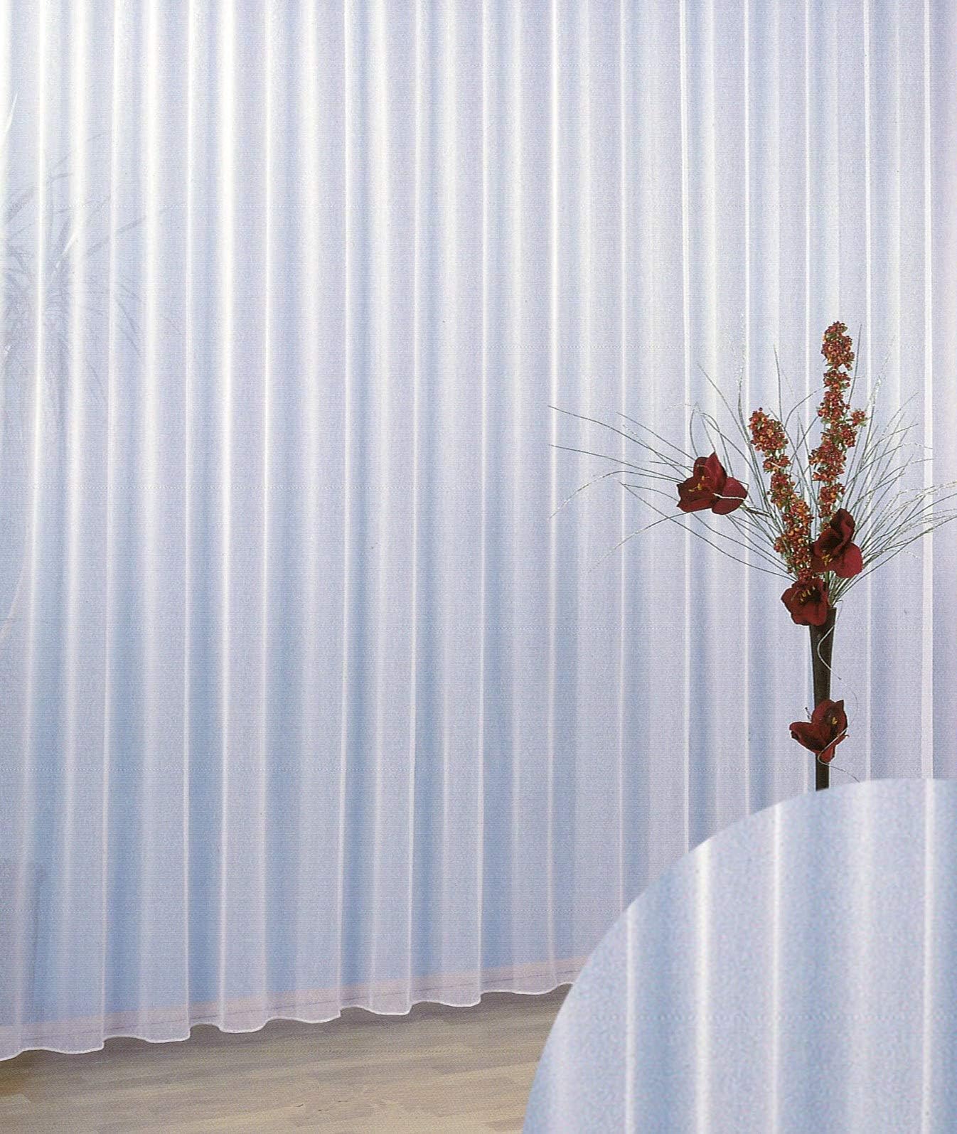 Rideaux Rideau De Lin avec Fronceur Voile Rideau Aspect Lin Moderne Semi-Transparent pour Salon