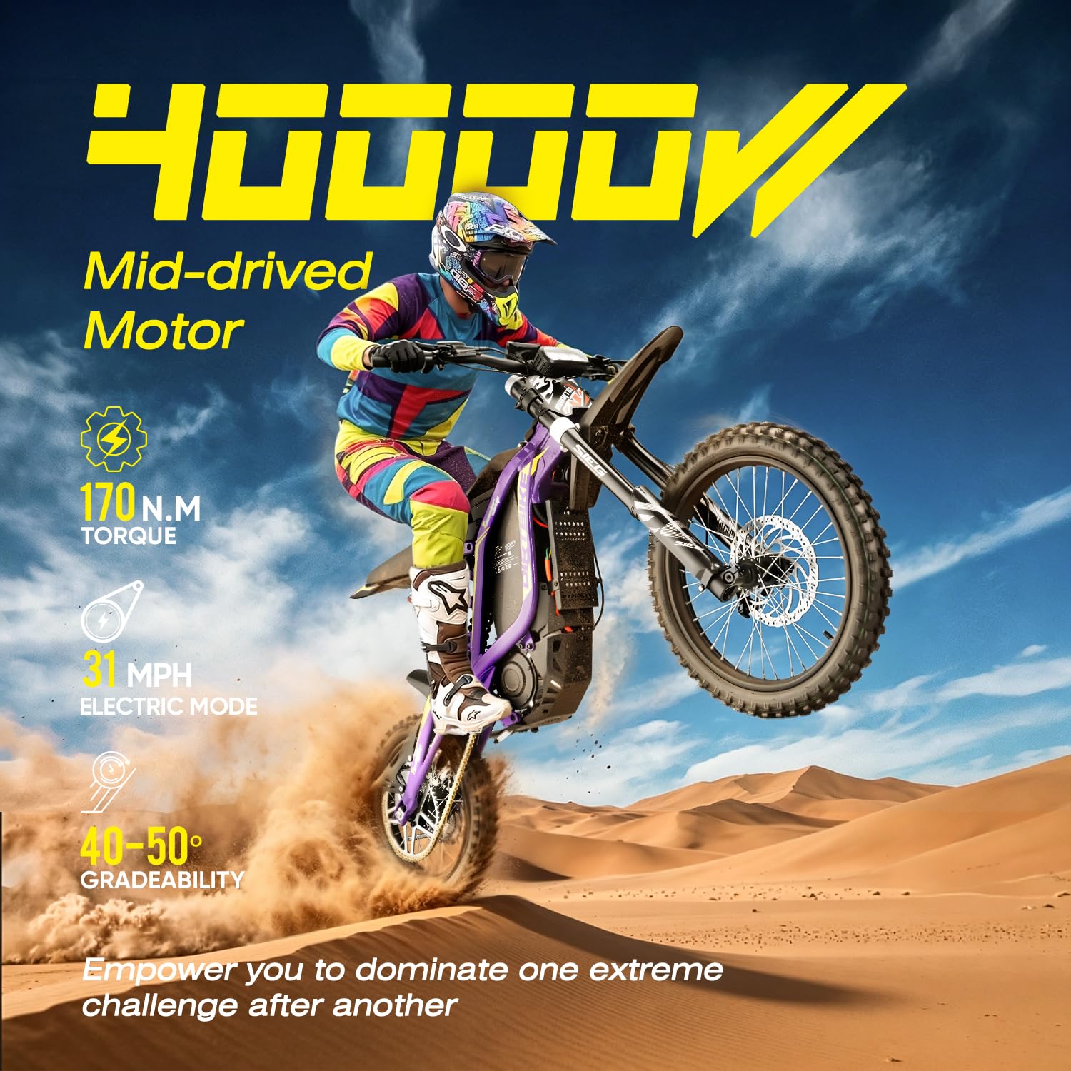 Amazon.com: Letubike TE Electric Dirt Bike for Teens & Adults