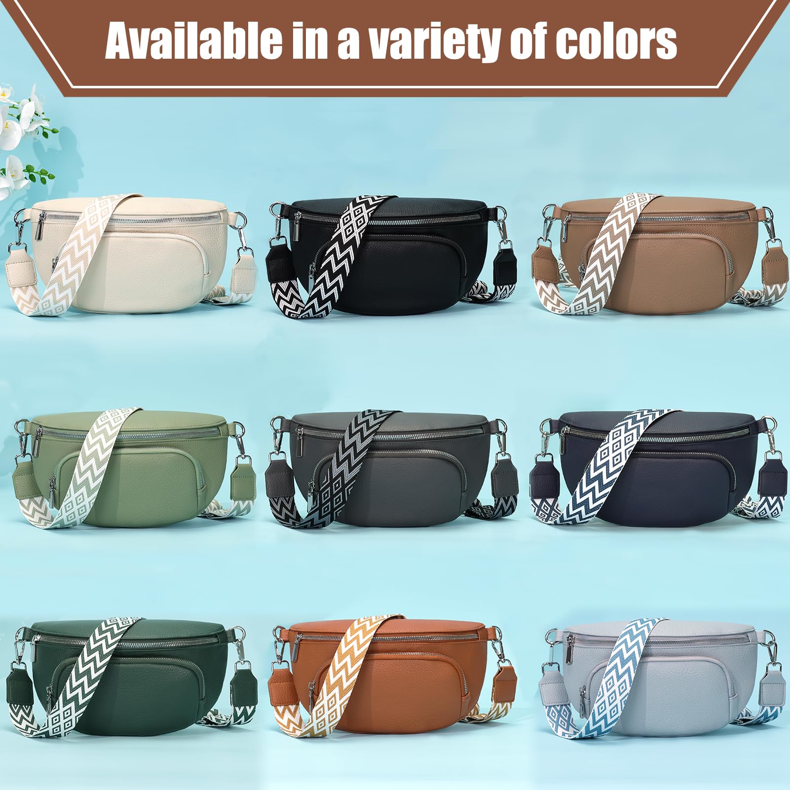 Rorimyth Borsa Tracolla Donna Nera Borsa Marsupio Donna Elegante Borsetta Ragazza Borsette Donna Marsupio Donna Tracolla