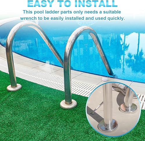 Miniatura 4 de Anclajes de escalera de piscina, PW Perma-Socket Wedge Assy para anclajes estilo Hanover - Bronce con perno, piezas de escalera de piscina se adapta