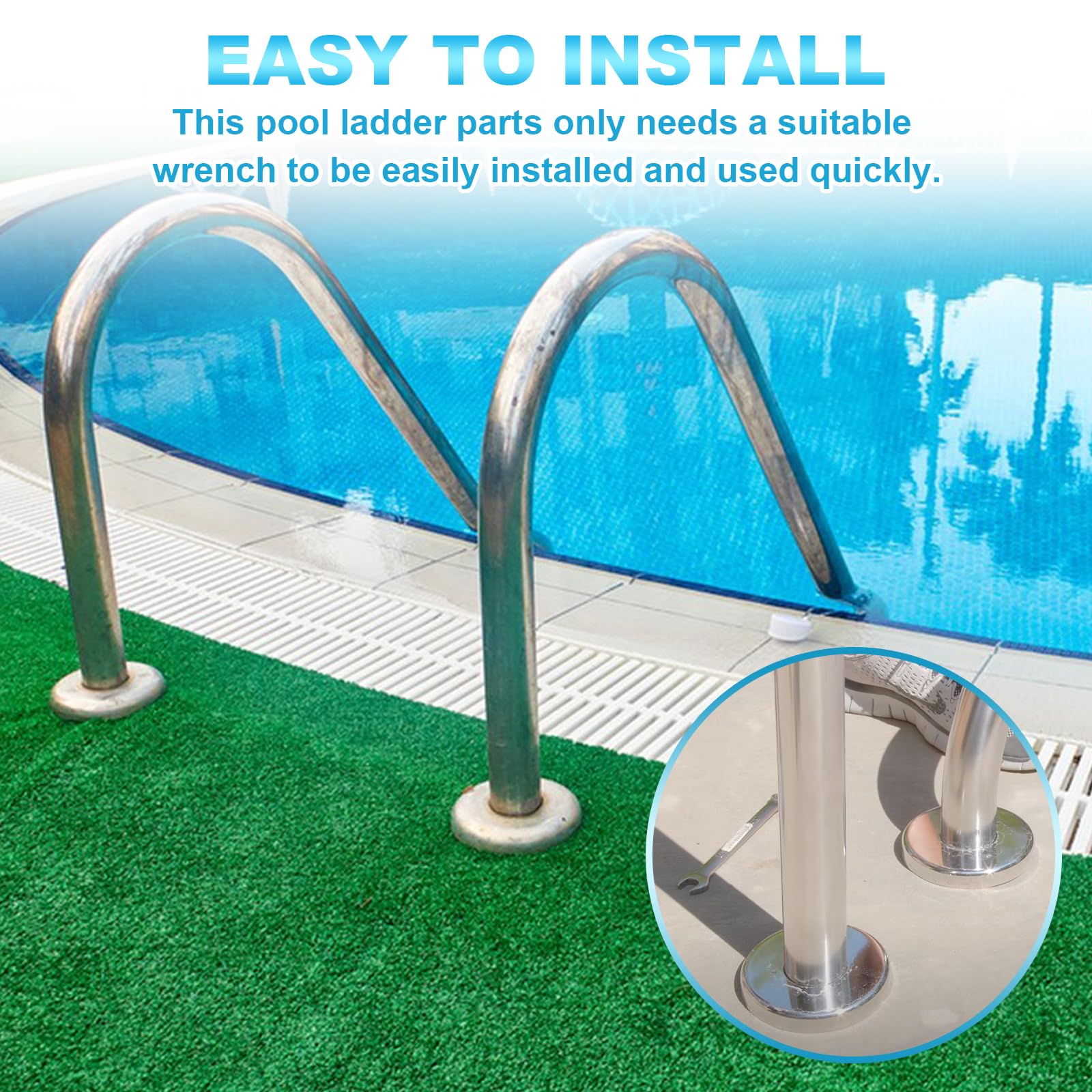 316 Stainless Steel Bolts Pool Ladder Anchors Wedge Assembly PW 4C For 316-stainless-steel-bolts-pool-ladder-anchors-wedge-assembly-pw-4c-for