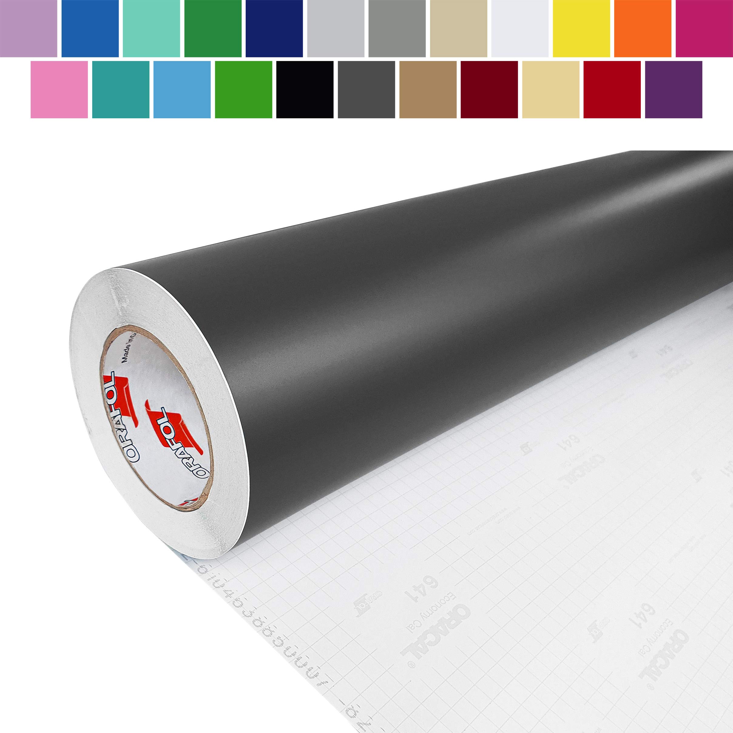 Folia samoprzylepna dekoracyjna ciemnoszara ploterowa jednokolorowa jednolita okleina meblowa matowa szafka regał stół rolka 100x800 cm Grafitowy Mat