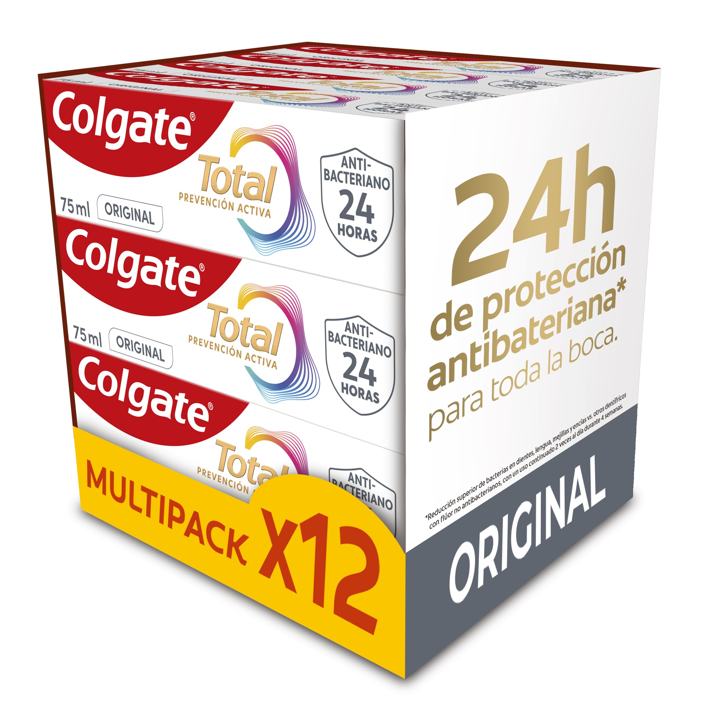 Colgate Total Prevención Activa Original Pasta de Dientes 12x75ml 75