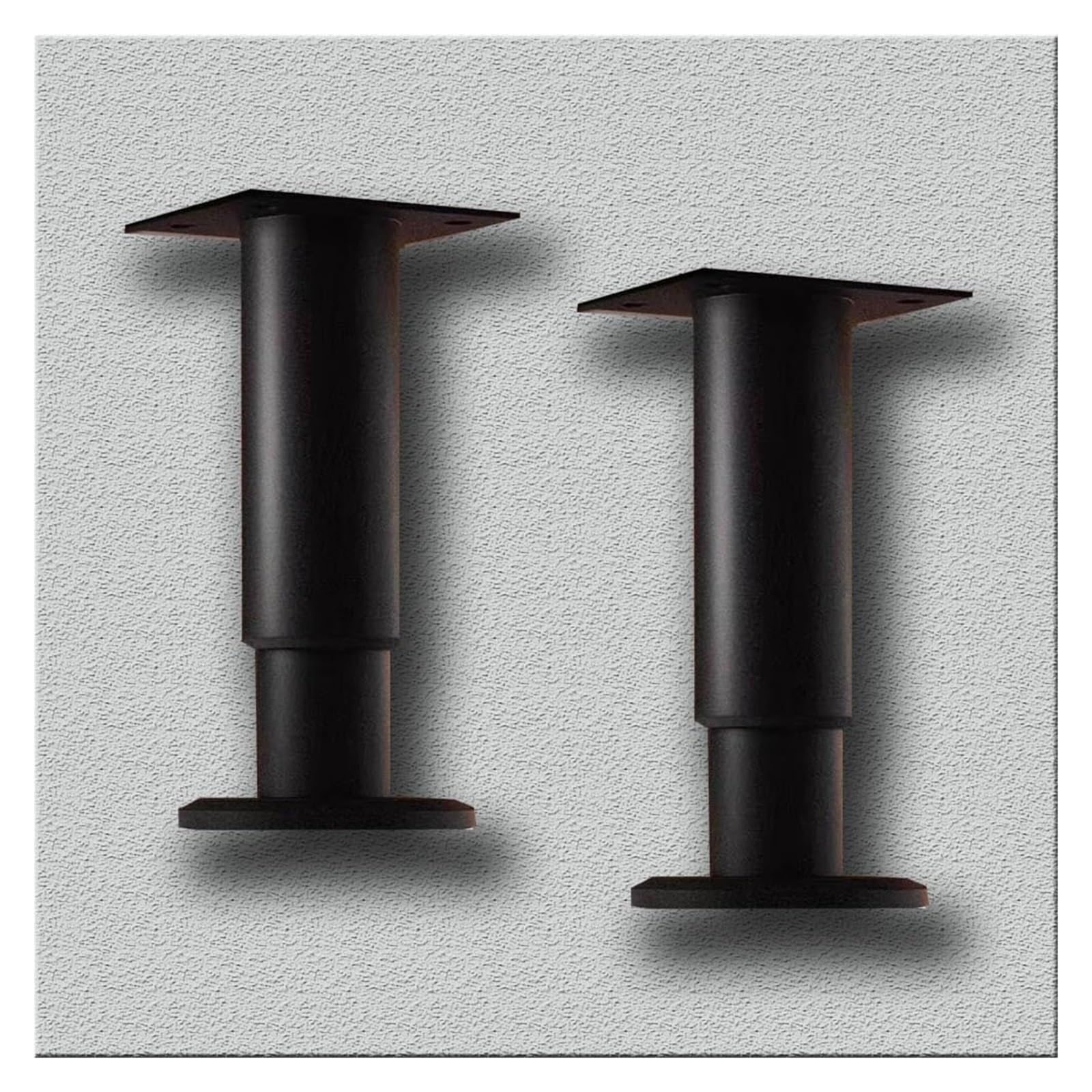 Sink Support Legs, 2 Pcs Adjustable Support Legs for Sink Cabinet Furniture Sofa LegDrill Free Undermount Basin Brackets(Black,H 25 42cm(9.8" 16.5"))