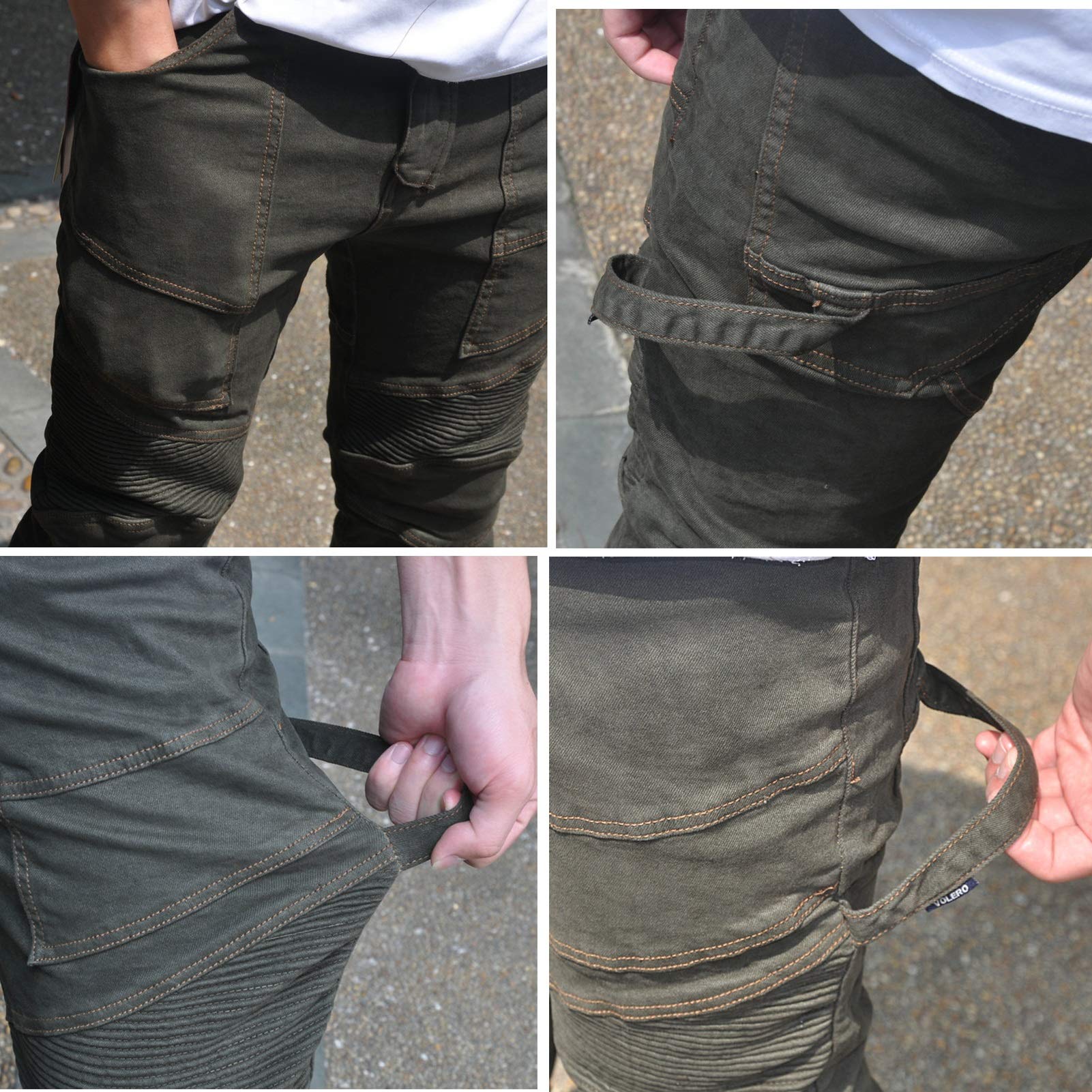 Anti-drop motocyklowe spodnie motocyklowe cztery pory roku dżinsy rowerowe ochraniacze CE na biodrach i kolanach zapewniają ochronę podczas jazdy na świeżym powietrzu, jazdy konnej i jazdy na nartach