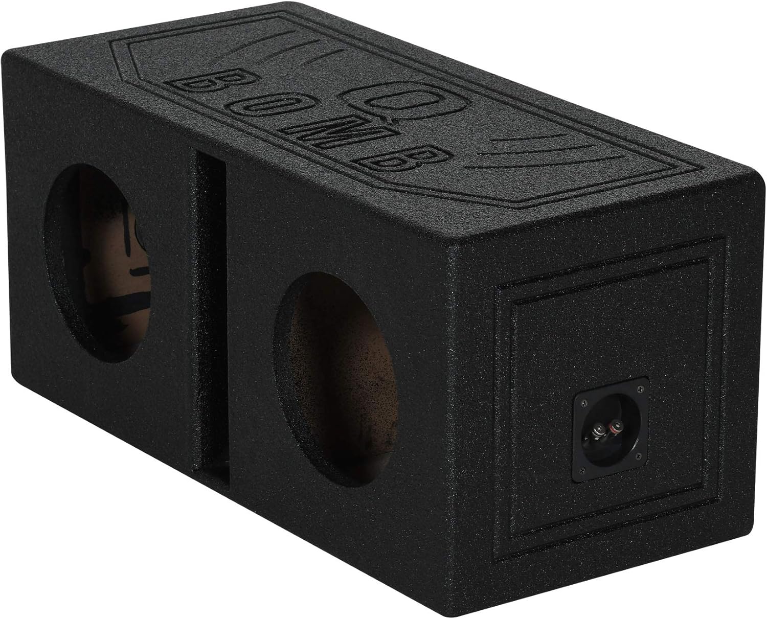 Rockville RQB65 Dual 6.5" Vented Subwoofer Enclosure Bedlined Sub Box 1.0 Cu