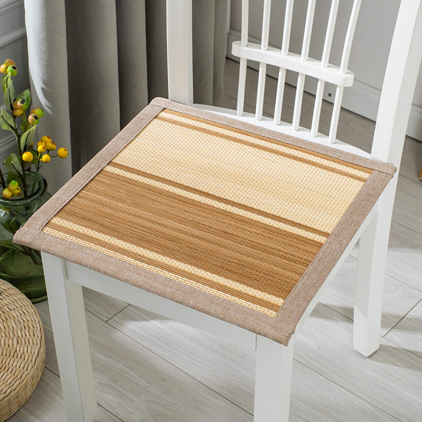 Coussin de chaise anti transpiration en bambou respirant 45x45 cm pour assise de bureau fraîche