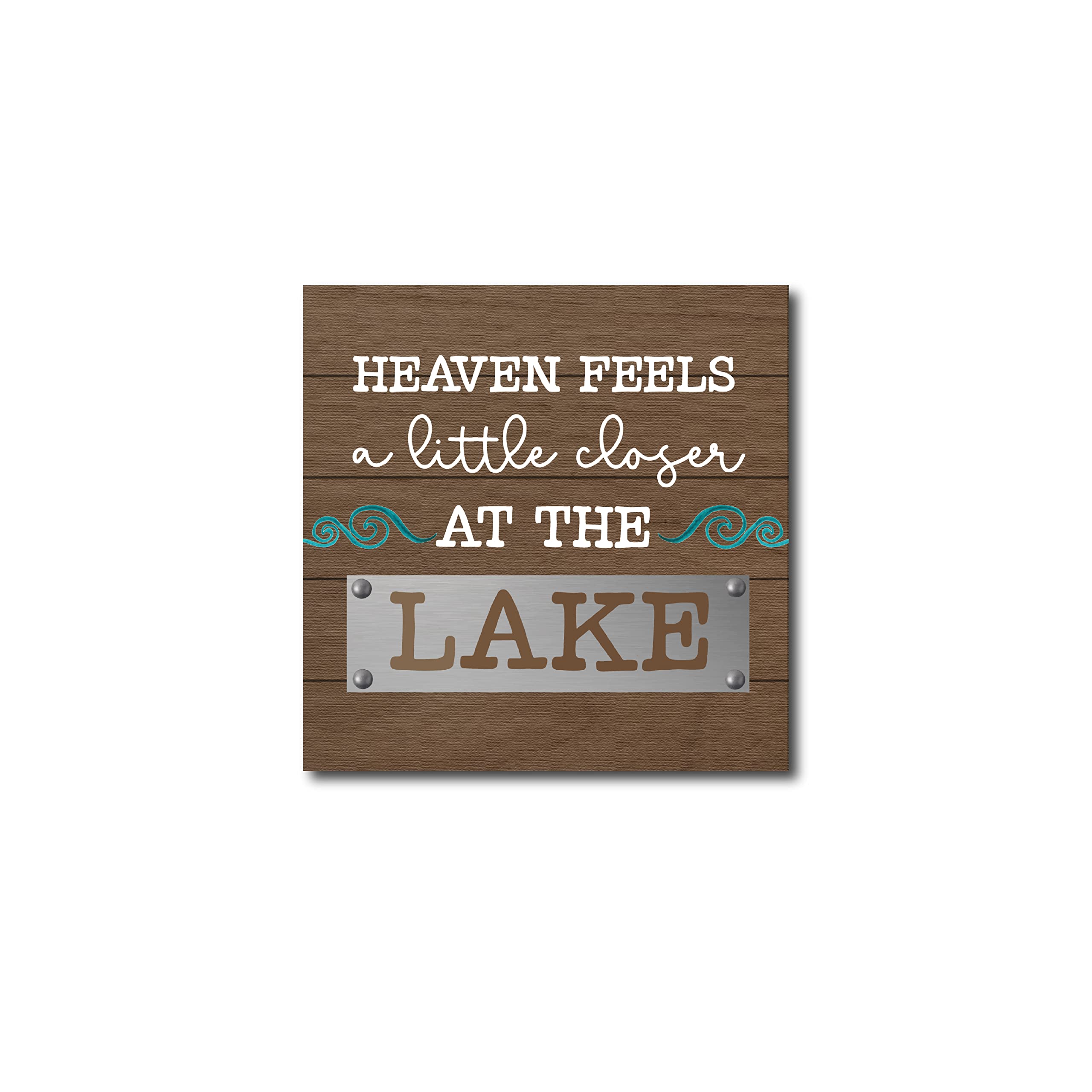 Imagine DesignHeaven Feels A Little Closer Lake Life Plaque, One Size, Multi