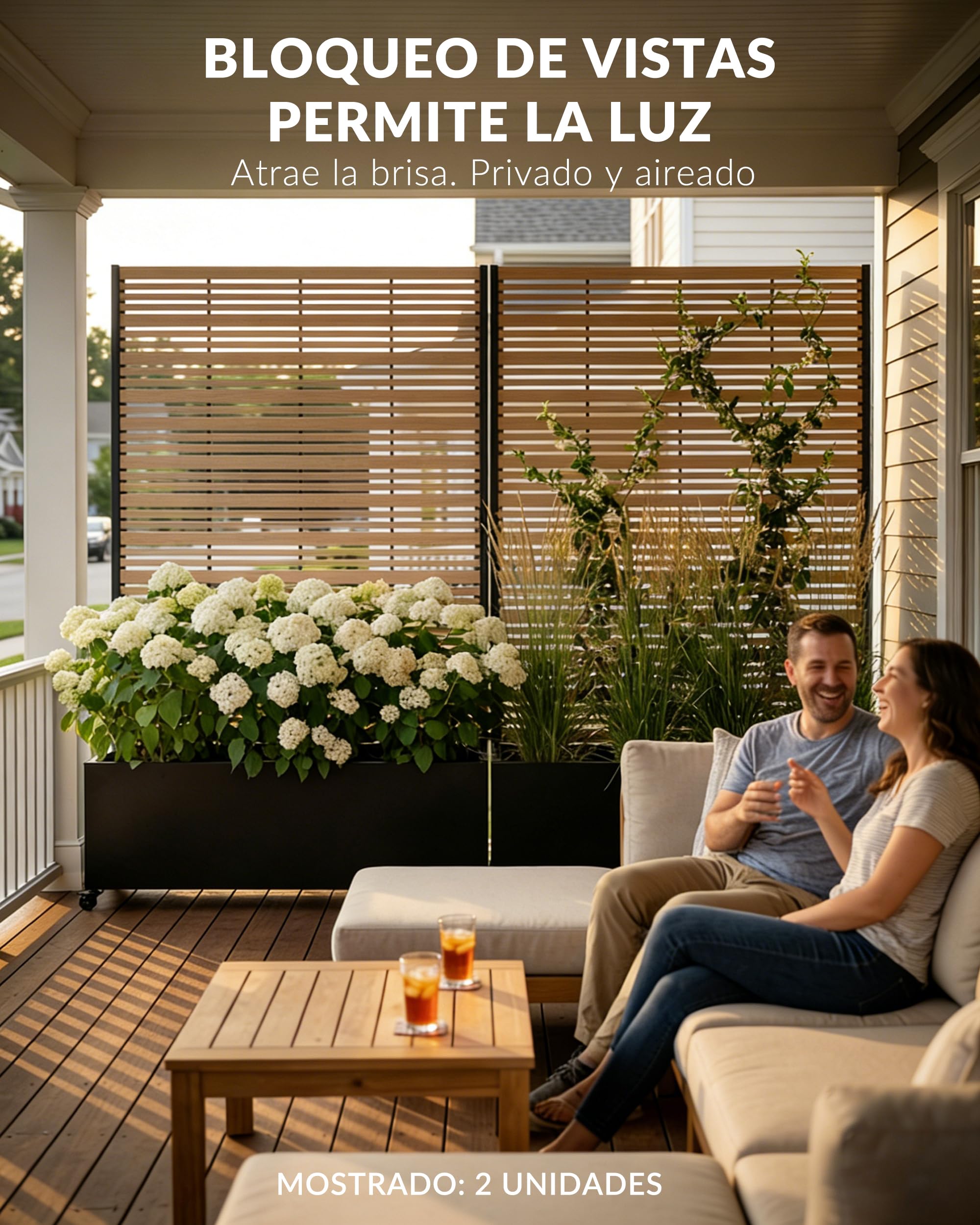 Huerto Urbano Elevado con Celosía, Jardineras Grandes para Exterior con Ruedas y Enrejado, Macetero de Metal para Privacidad, Ideal para Flores, Verduras y Plantas Trepadoras en Balcón