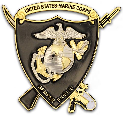 Miniatura 7 de USMC Challenge Coin  TBS The Basic School Challenge Coin! Marine Corps Challenge Moneda! Unreal Detalle Oficialmente autorizado y diseñado por