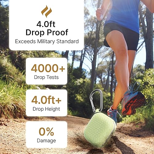 Miniatura 6 de Catalyst Vibe Series - Funda impermeable y a prueba de caídas para AirPods 3, con mosquetón premium, carga inalámbrica compatible (brilla en la