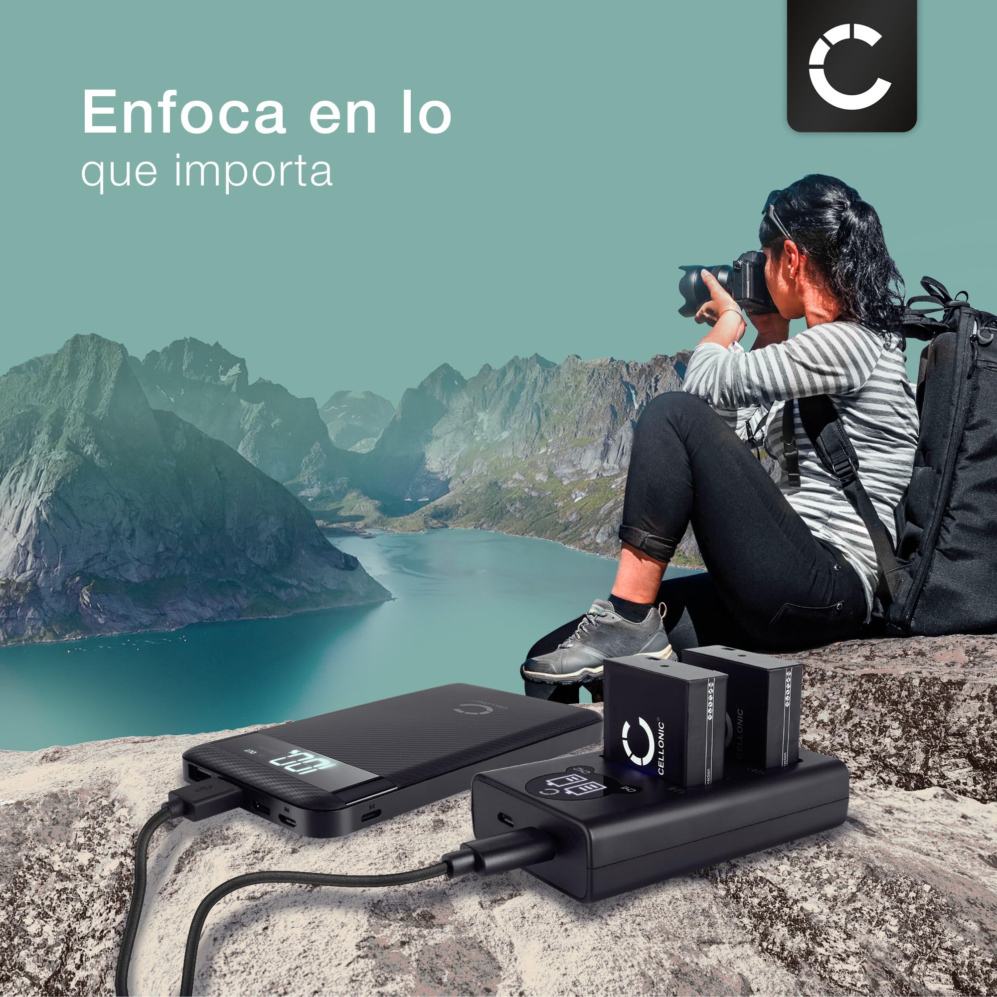 CELLONIC 2X Batería Compatible con Panasonic DMW-BLG10E, DMW-BLG10 | 2x, (980mAh-7.4V-Ion de litio), Cámara Batería, para Panasonic Lumix DC-TZ90, DMC-GX80, DMC-TZ101, DC-TZ202, DMW-BLE9E