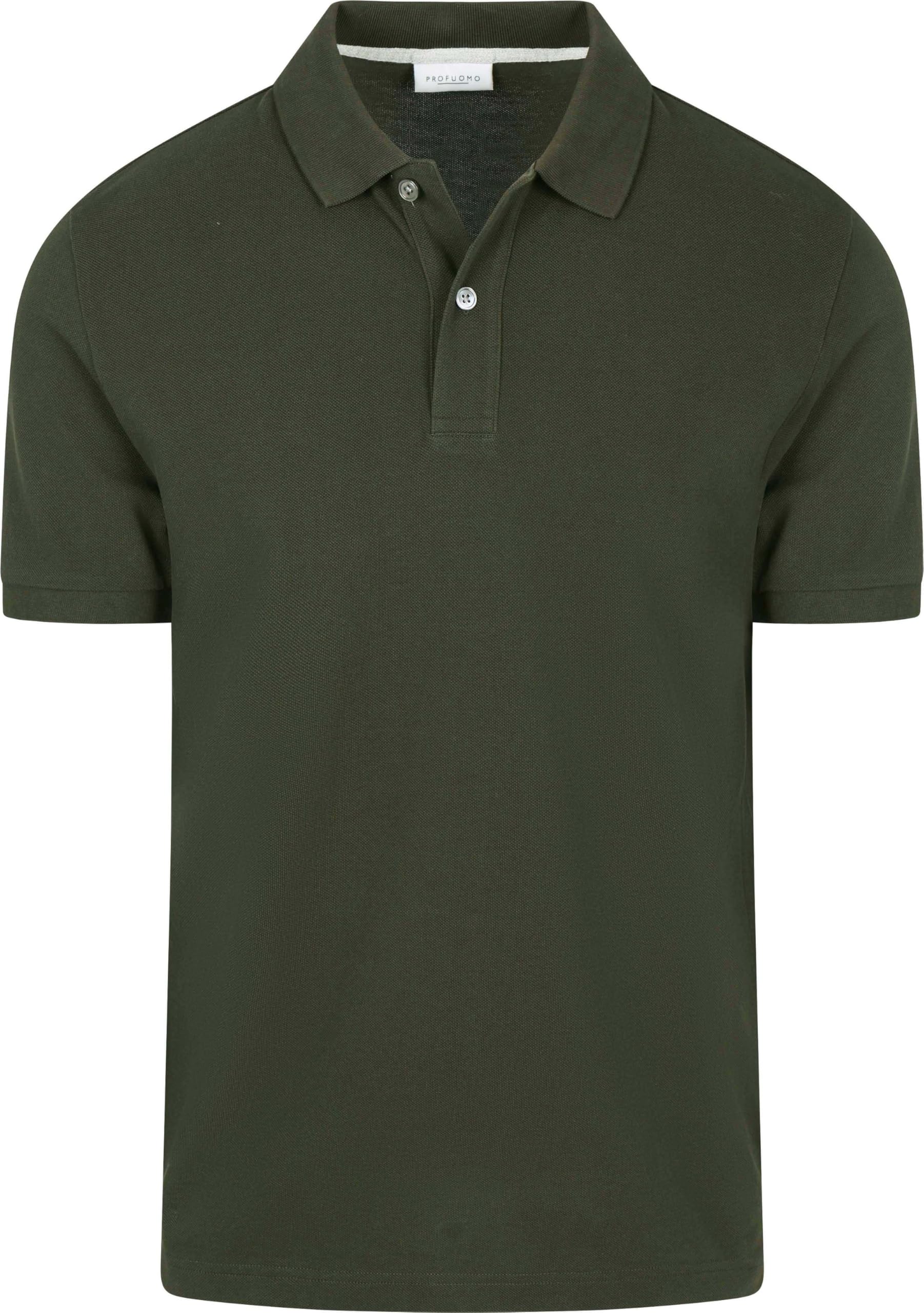 Profuomo Polo piqué, verde, verde scuro, L